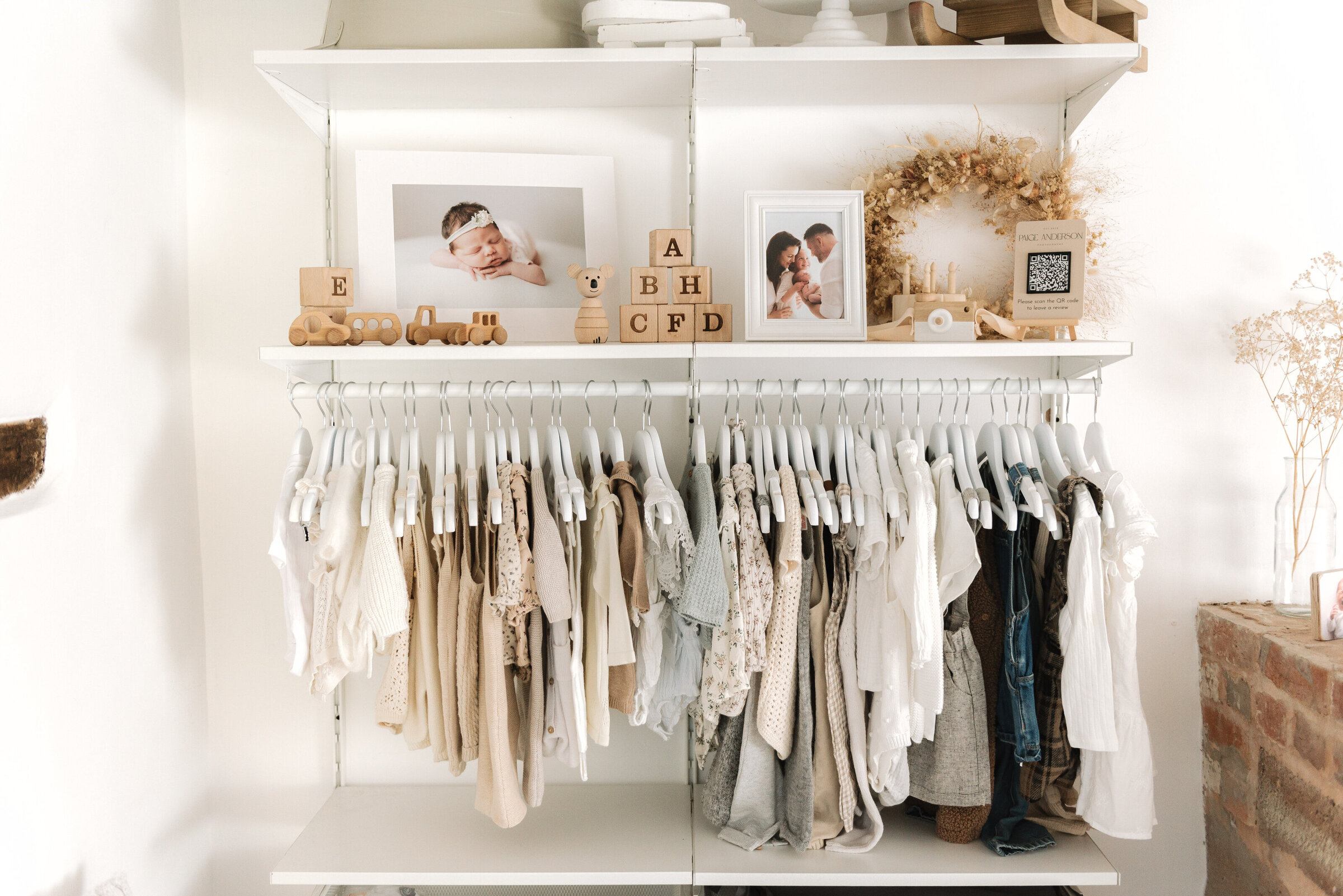 Client wardrobe provided in Billingshurst newborn and maternity photography studio