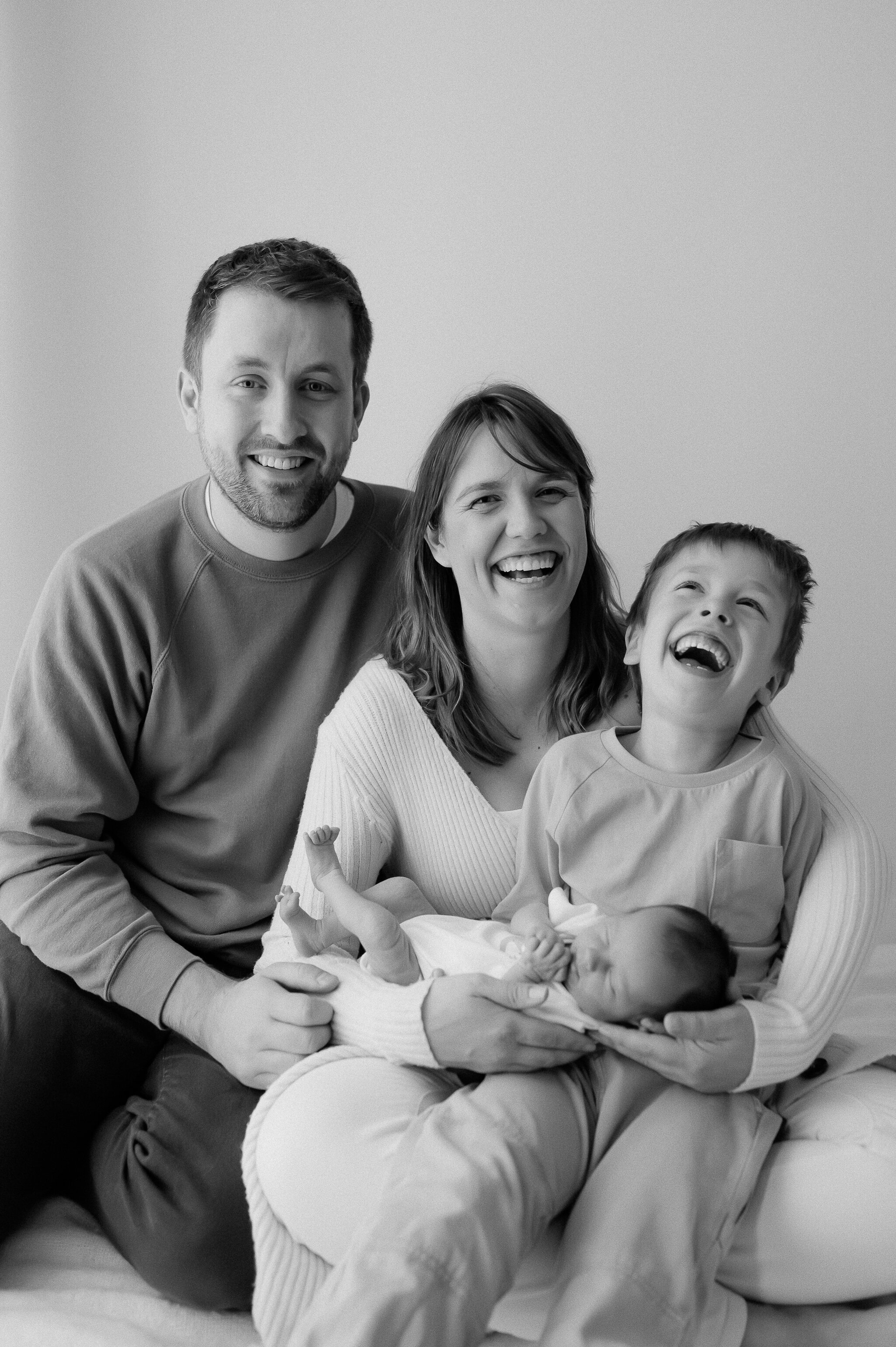 family photography - Mum, Dad, Big Brother and Baby Sister