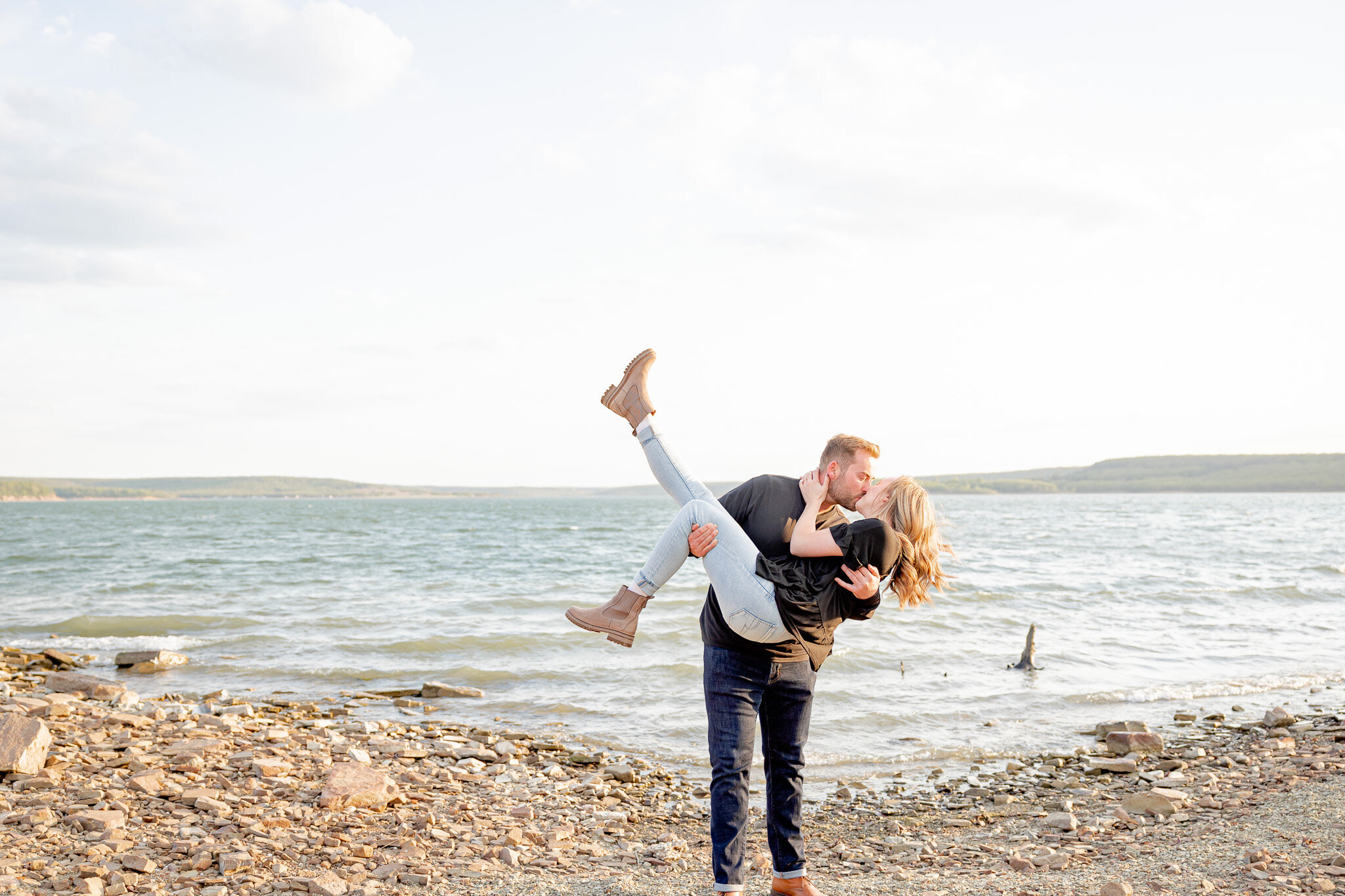 Skiatook Lake engagement session in Sperry Oklahoma - ideas for lake engagement session near Tulsa Oklahoma