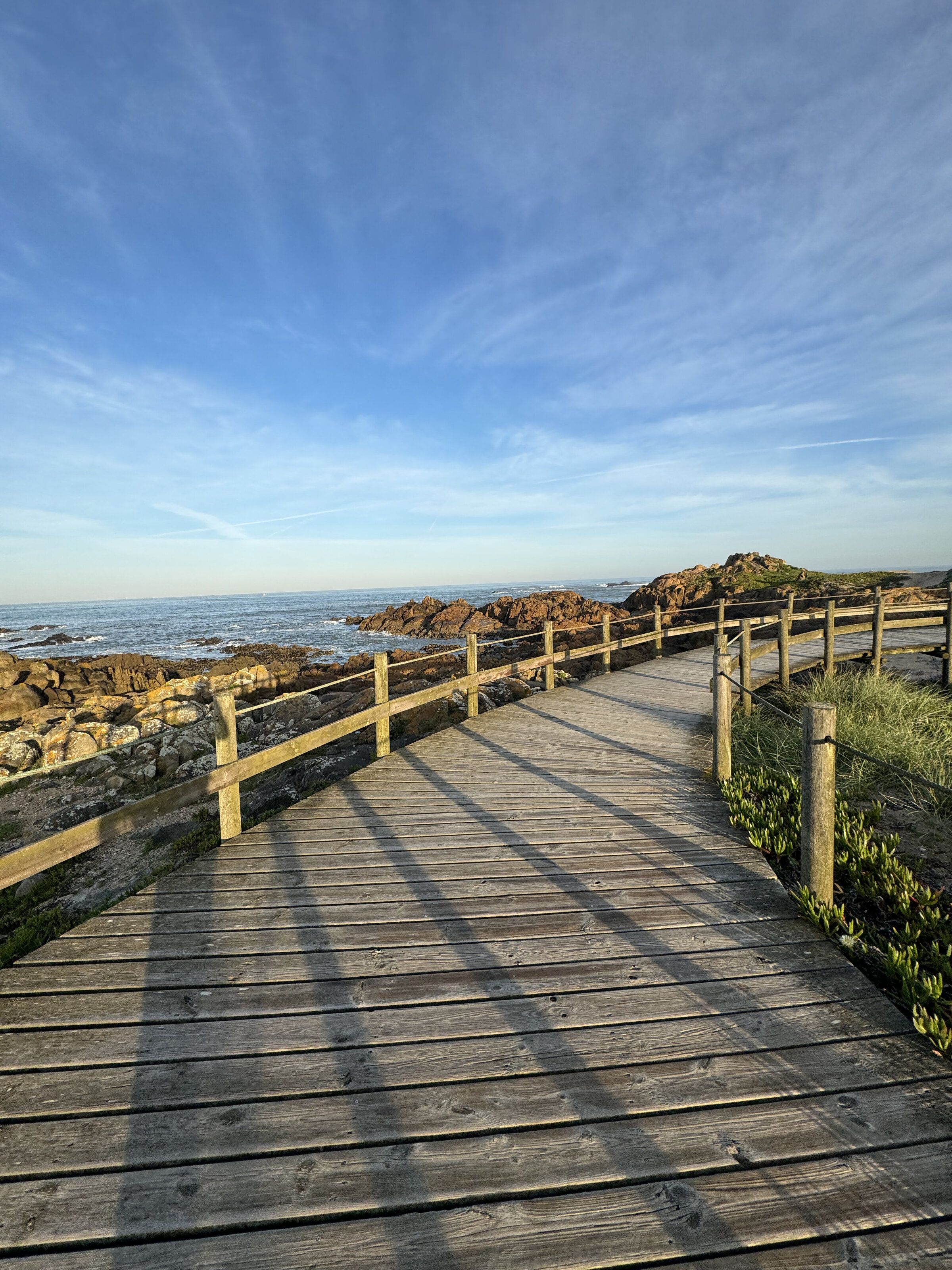Camino de Santiago Portuguese Coastal route, Senda Littoral, Porto, Foz de Duro, Matosinhos, boardwalk