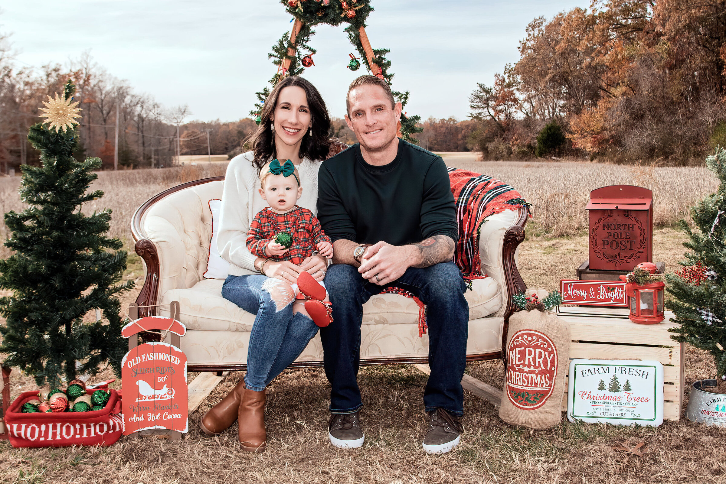 Southern Maryland Christmas family mini sessions