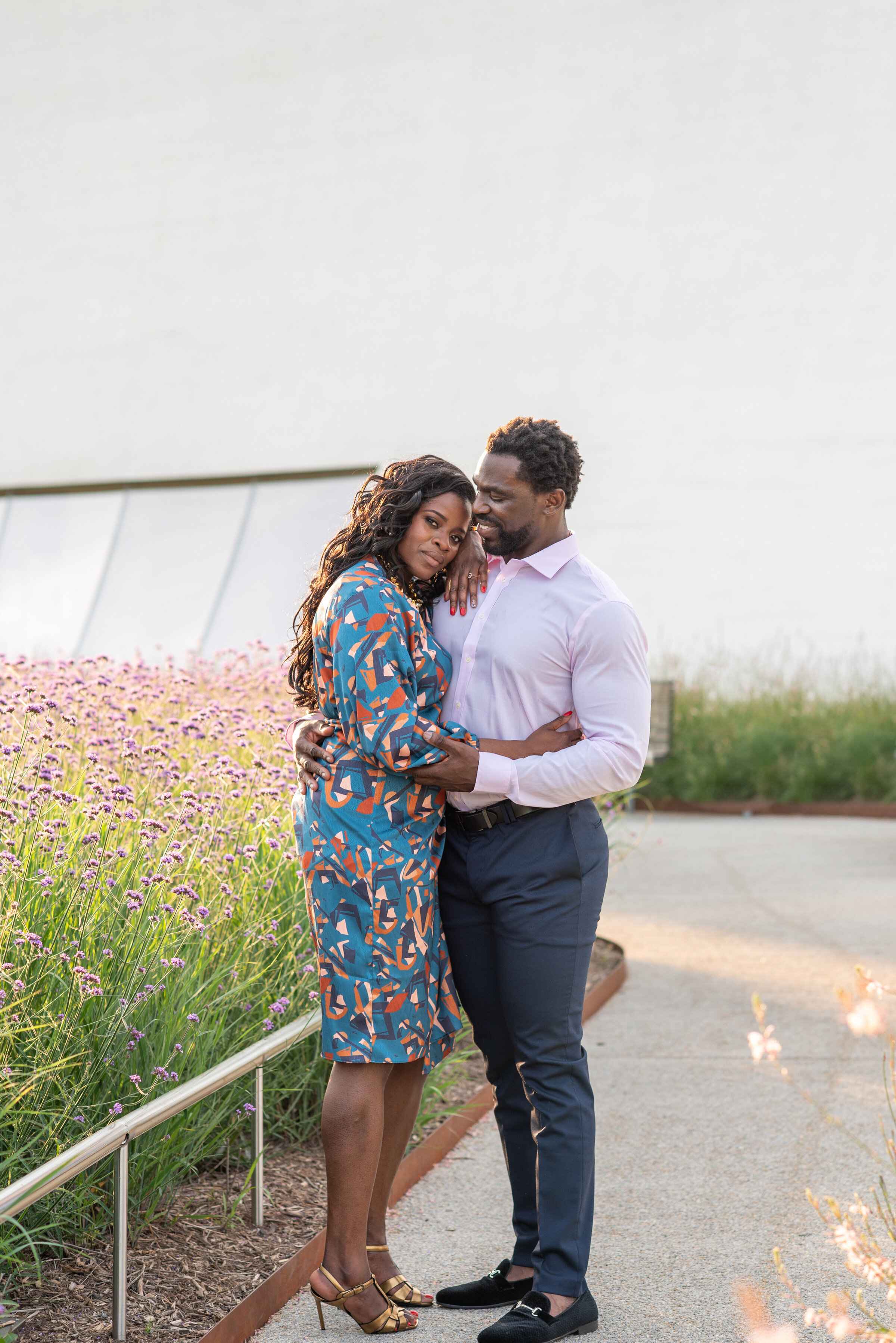 outdoor engagement session in Washington DC
