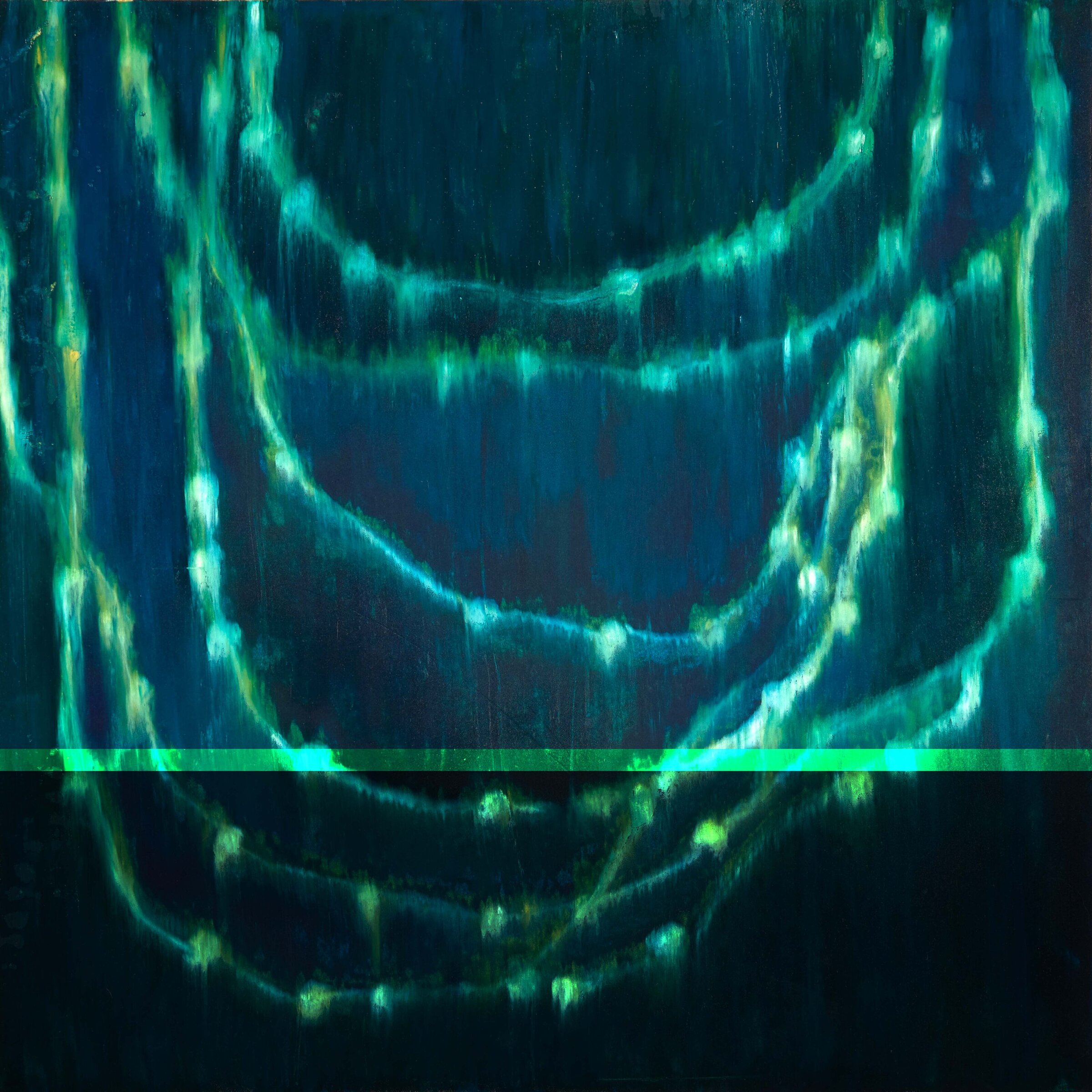 Emily Mann | Ink and Indigo, Custom Blocking of Illusory Realm series, fine art reproductions and licensing for hospitality corporate  healthcare  projects 2