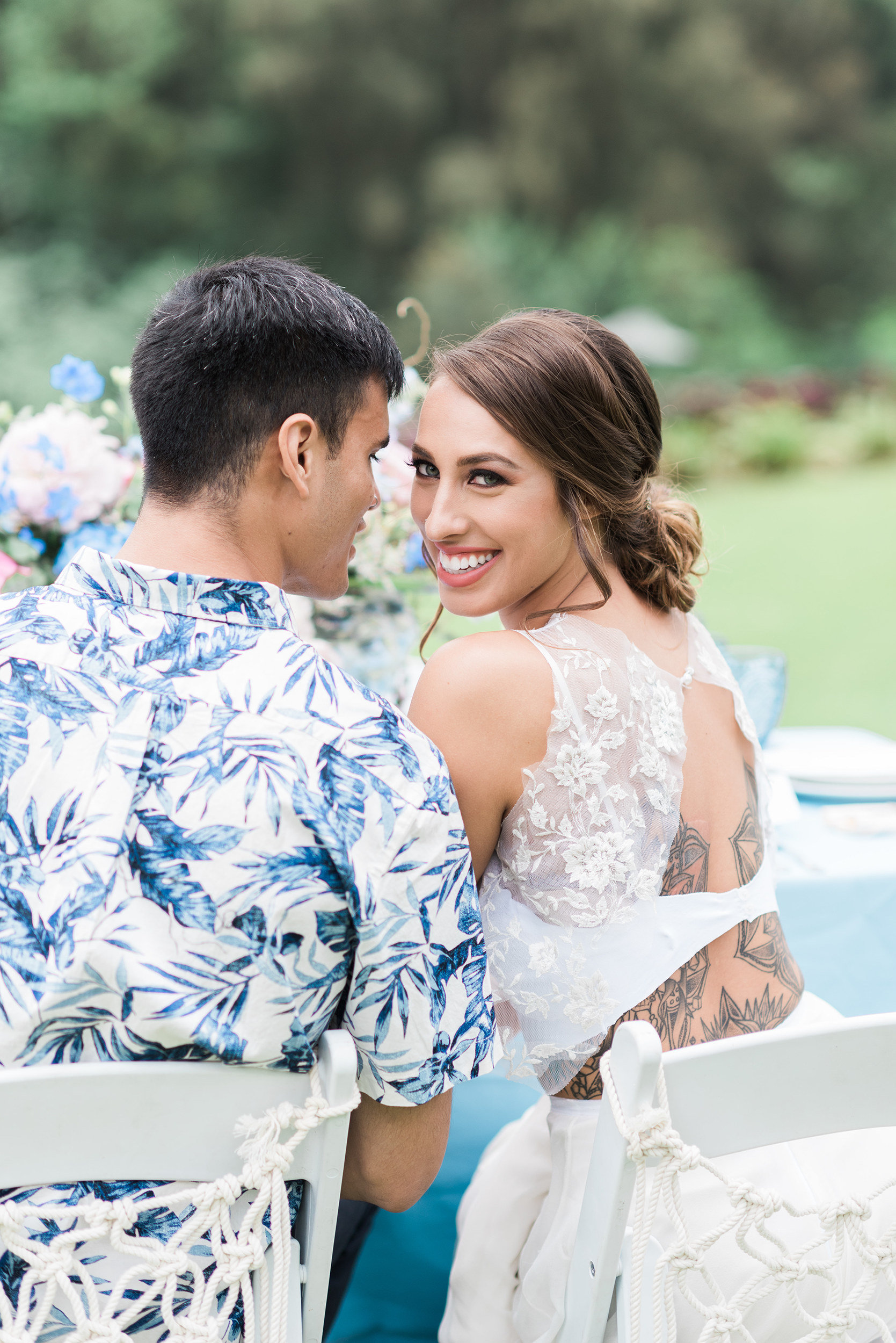 Oahu, Hawaii  Bridal Makeup and Hair, soft glam, bridal glam, bridal hair style,