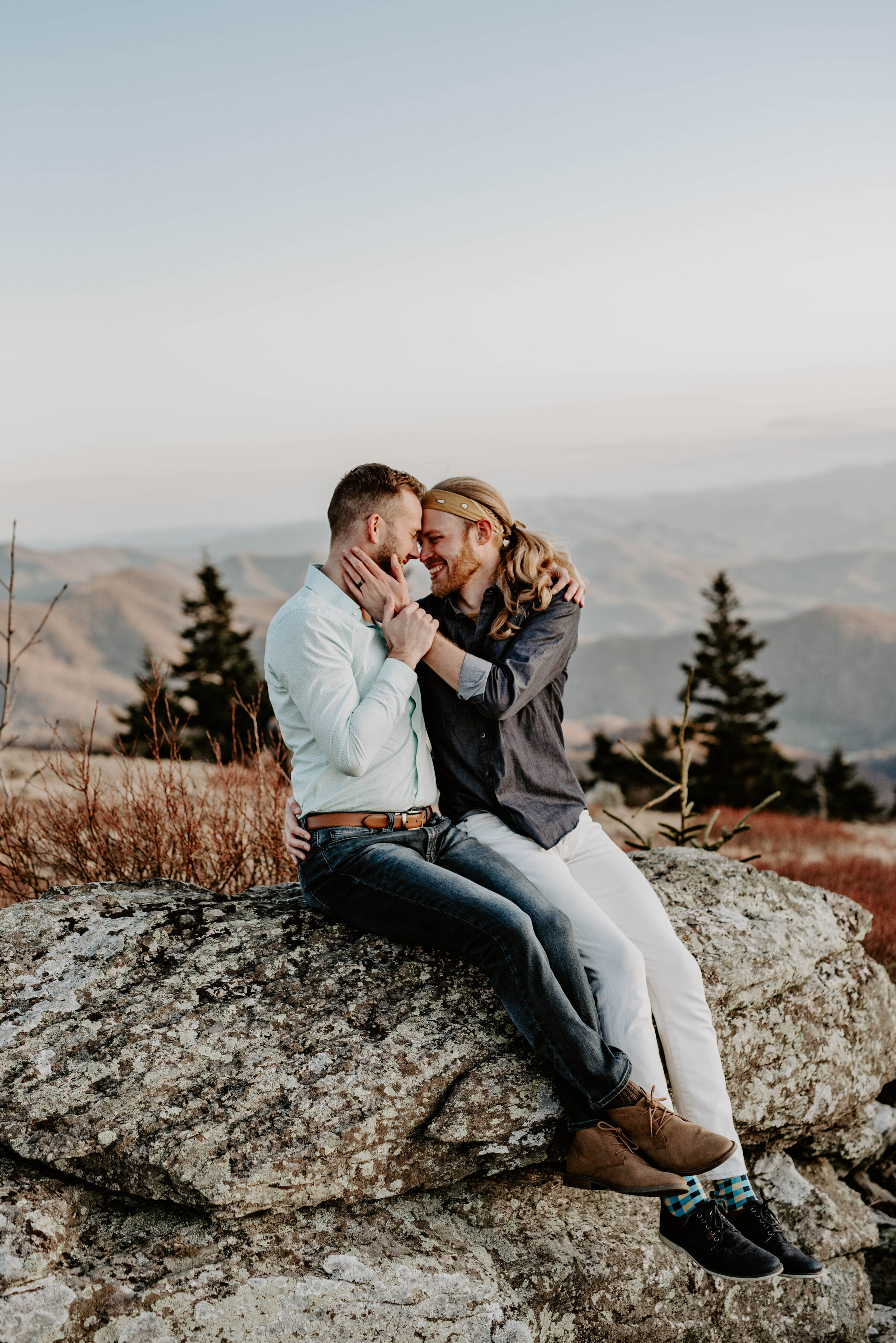 Charlotte NC Elopement Wedding Photographer Photojournalism Editorial Documentary Candid Photography Asheville Boone Raleigh Winston Salem Greensboro Roan Mountain TN Engagement Session LGBT Friendly