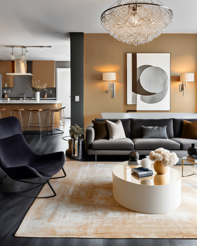 Kitchen_Living Room_Open Concept_Design_Type A Decor