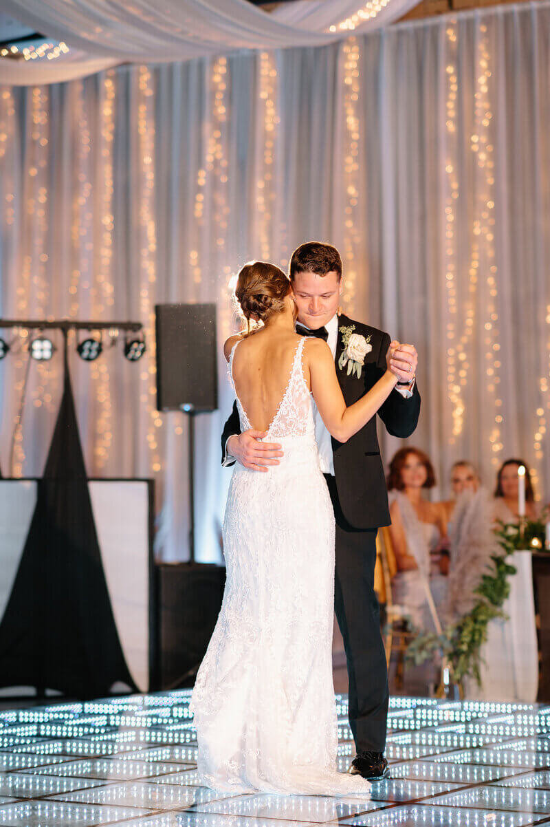 bride and groom dancing by wedding photographers lexington ky