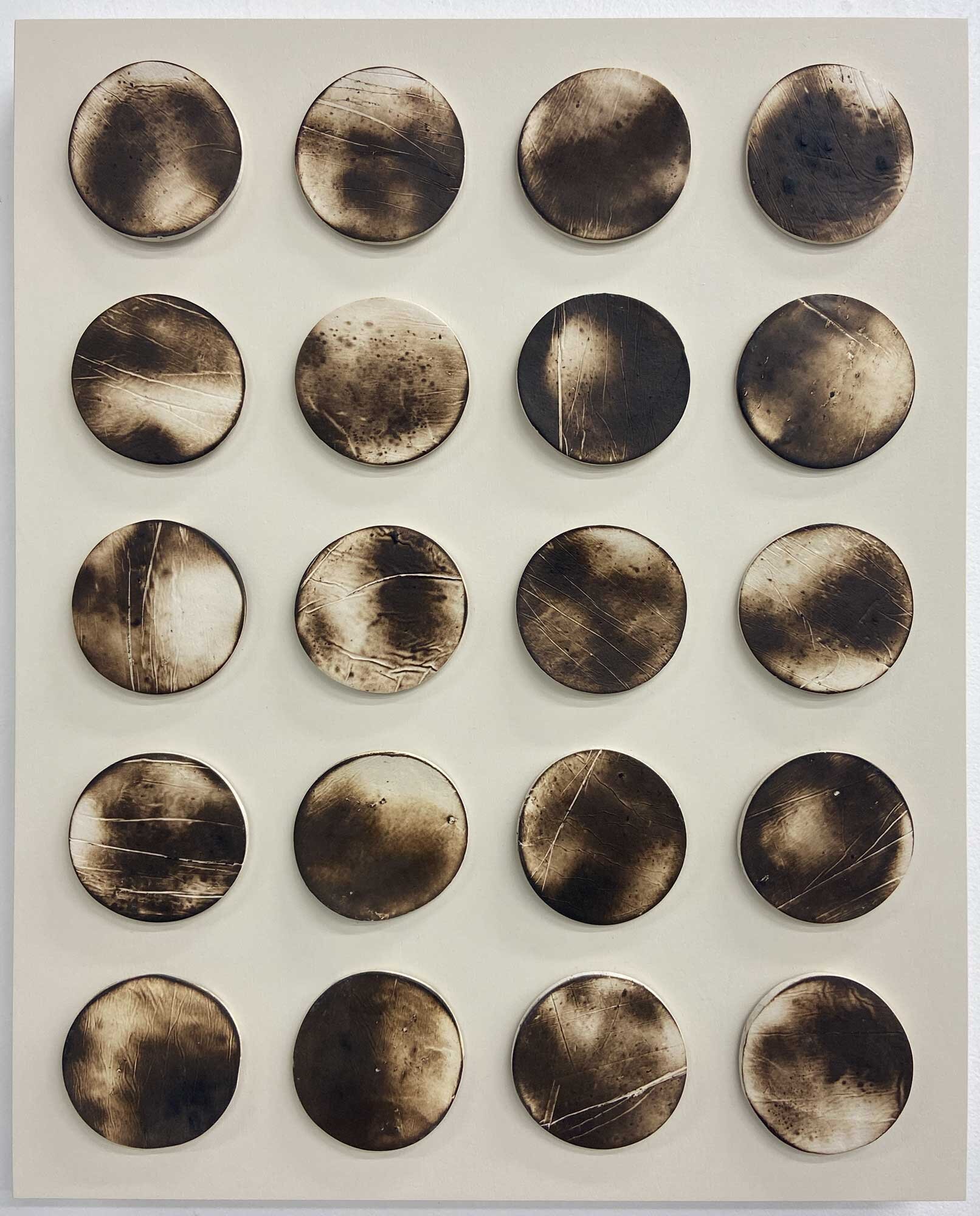 Emily-Mann,-Ink-and-Indigo,-dimensional-art-for-hotel-suite,-flame-embellished-Japanese-paperclay-on-cradled-panel-