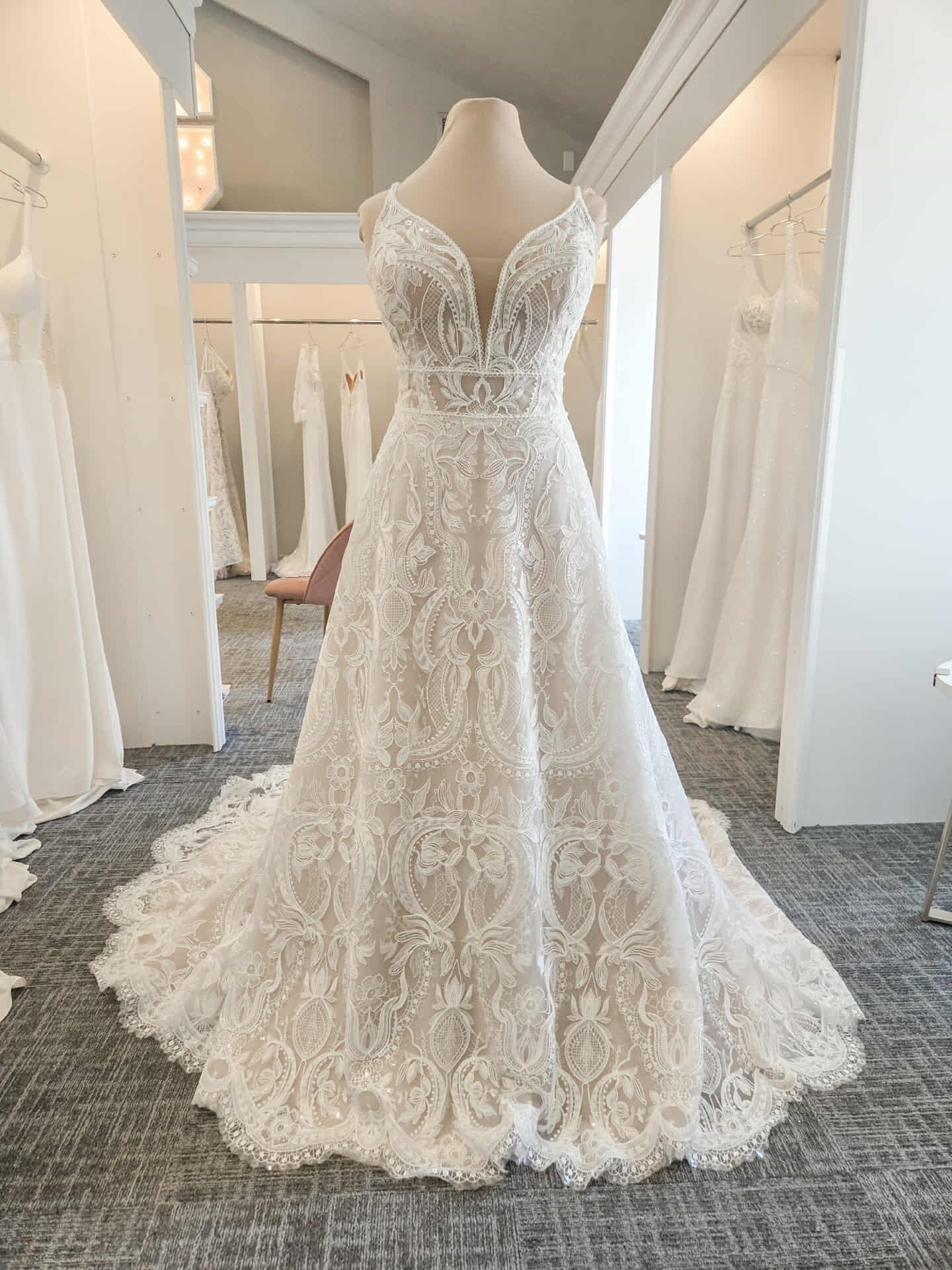 white christmas dresses Designer Sweetheart Boho Chic Princess Tulle Lace Wedding Dress – Ballbella main image 0