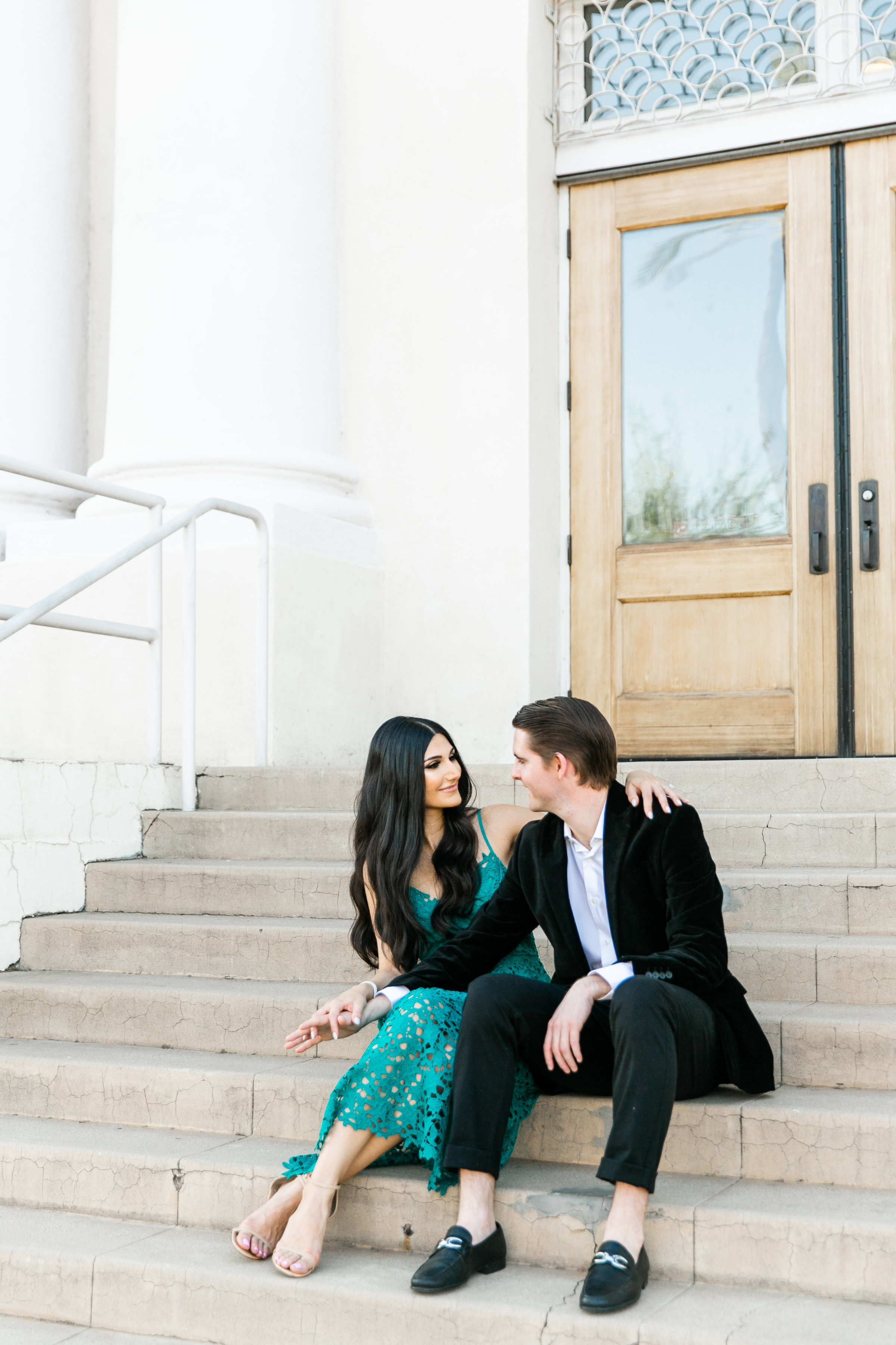 Karlie Colleen Photography - Arizona Engagement City Shoot - Kim & Tim-153