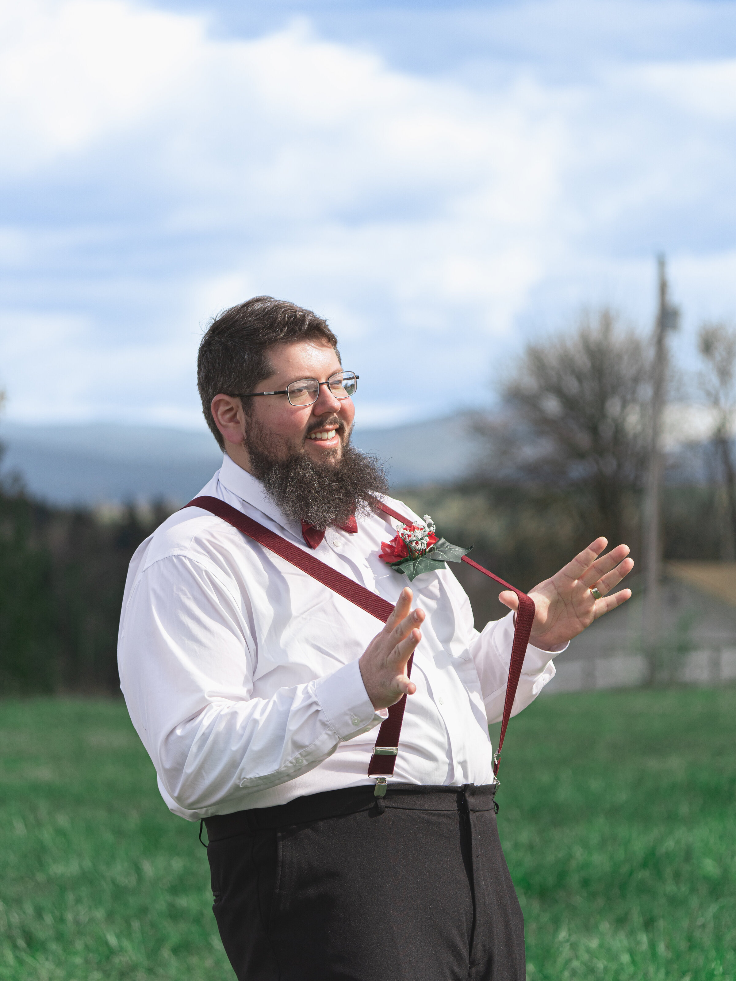 Documentary wedding moment