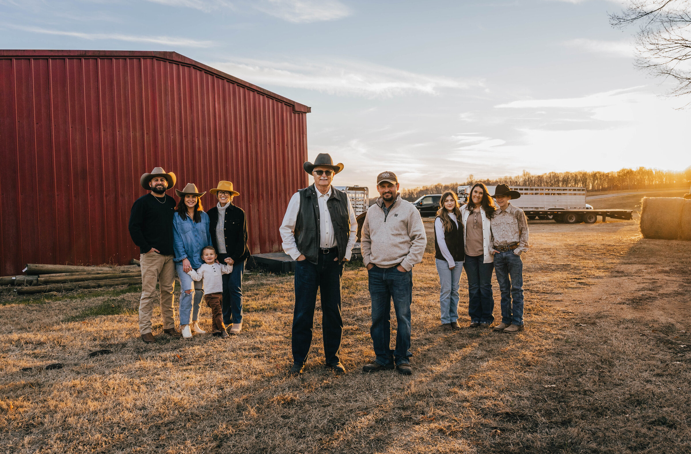 Triple C Black Hereford family