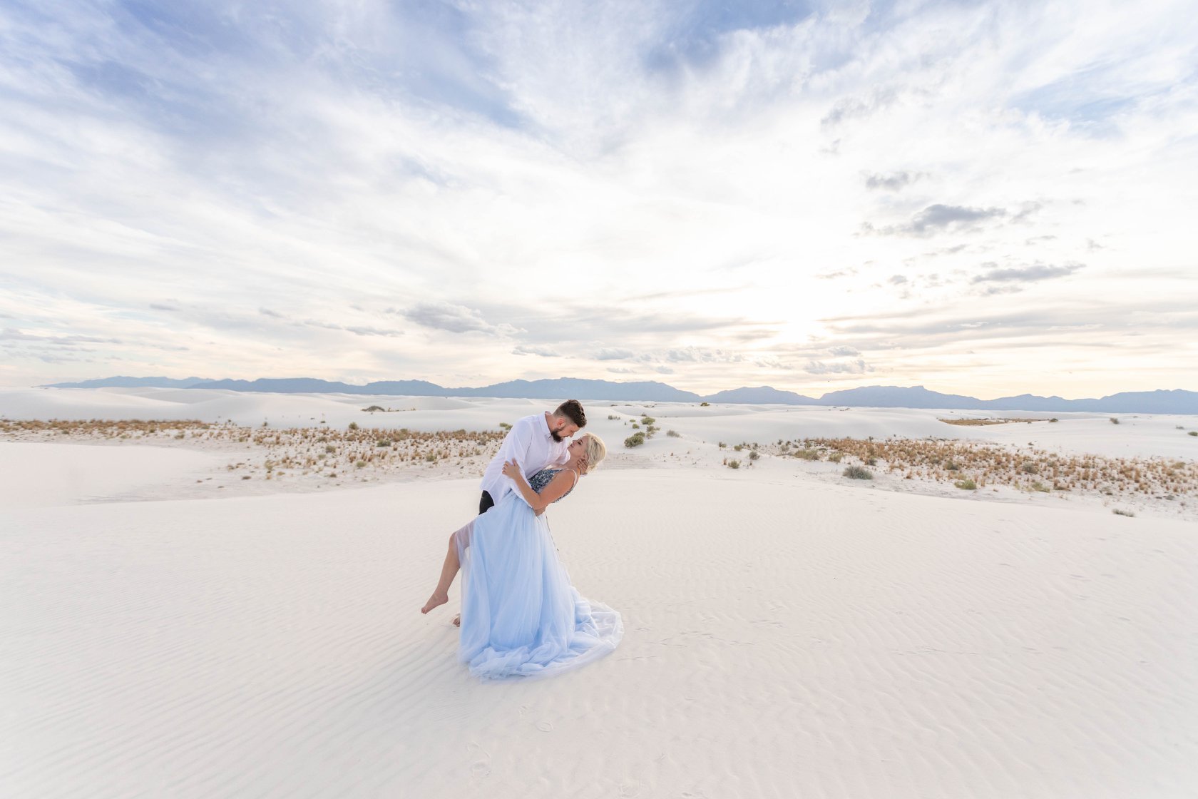 white sands