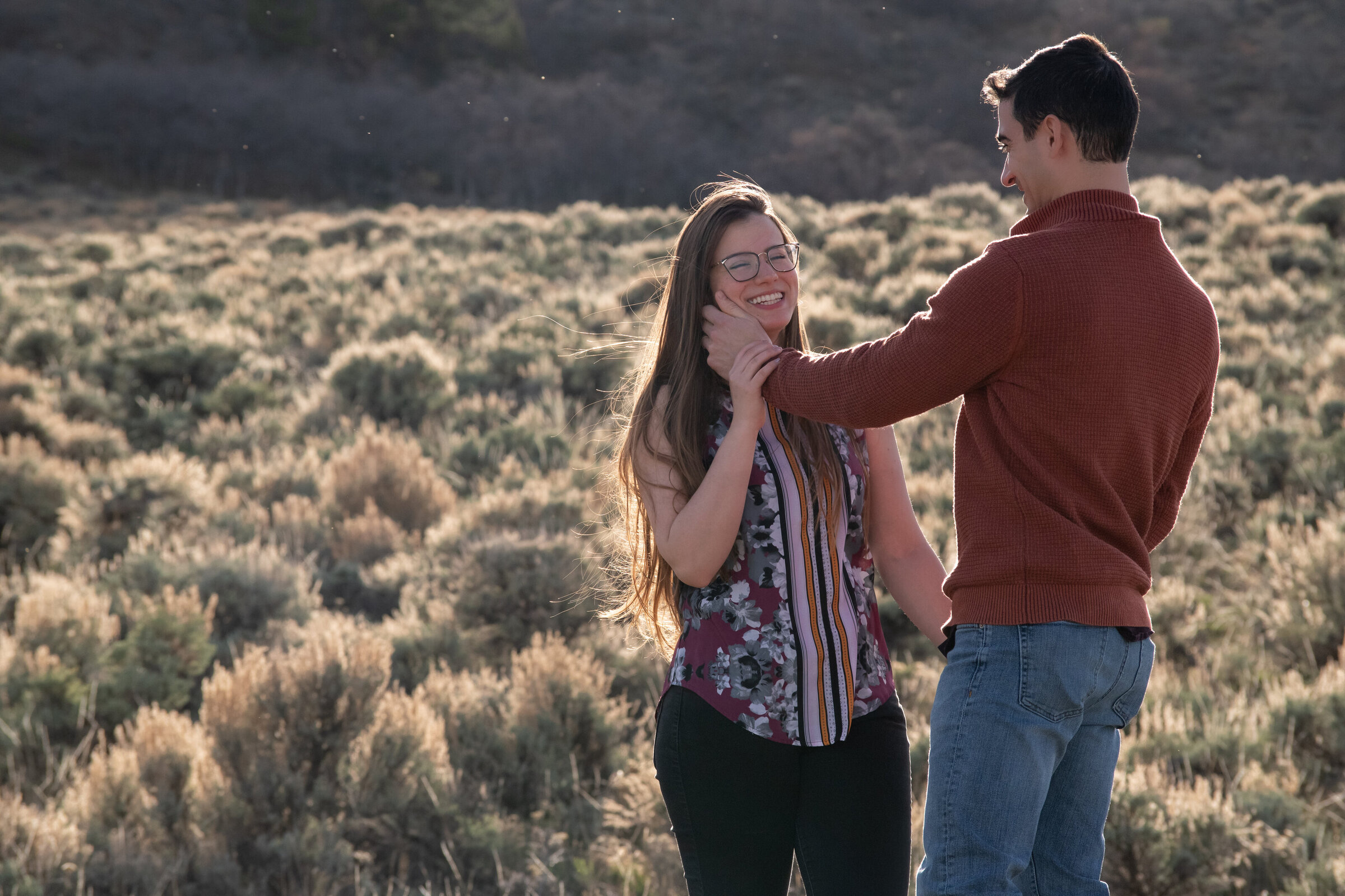 Gunnison Crested Butte Golden Hour engagement elopement photographer