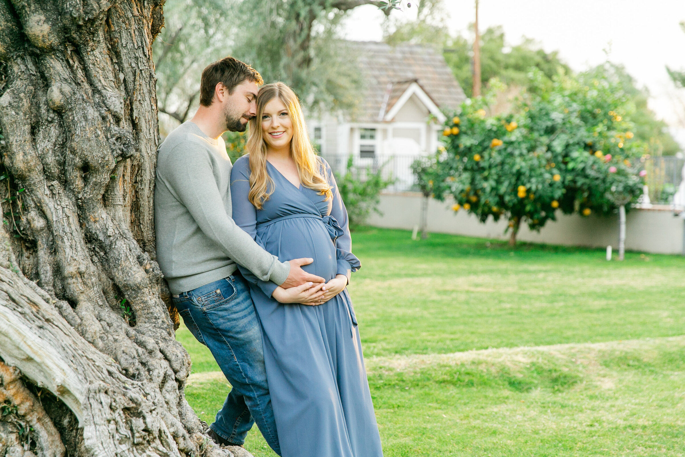 Karlie Colleen Photography - Phoenix Arizona Maternity Session - Green Historic Home - Hannah & Calvin -108