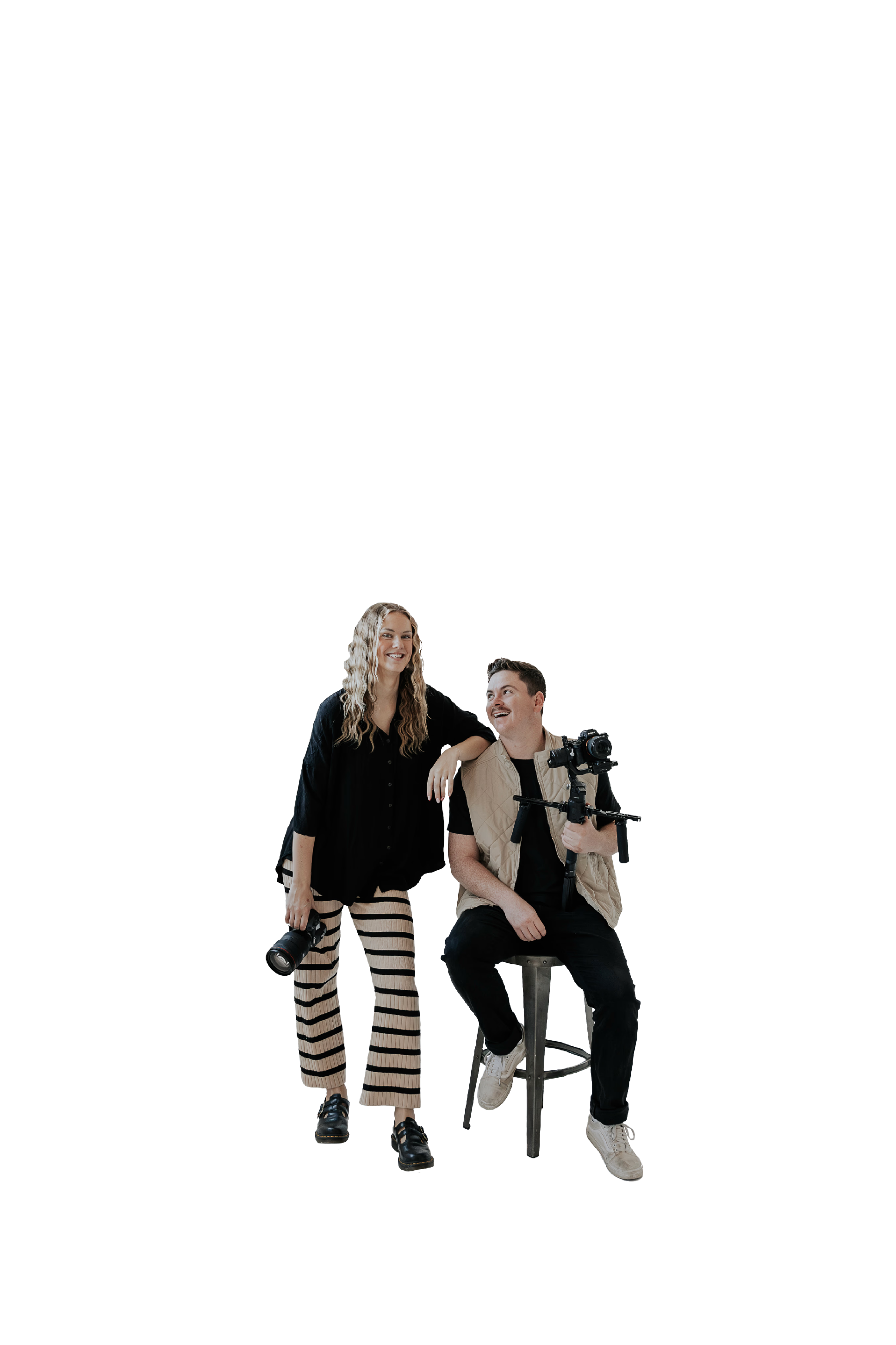 Bre and Clay posing for a photo