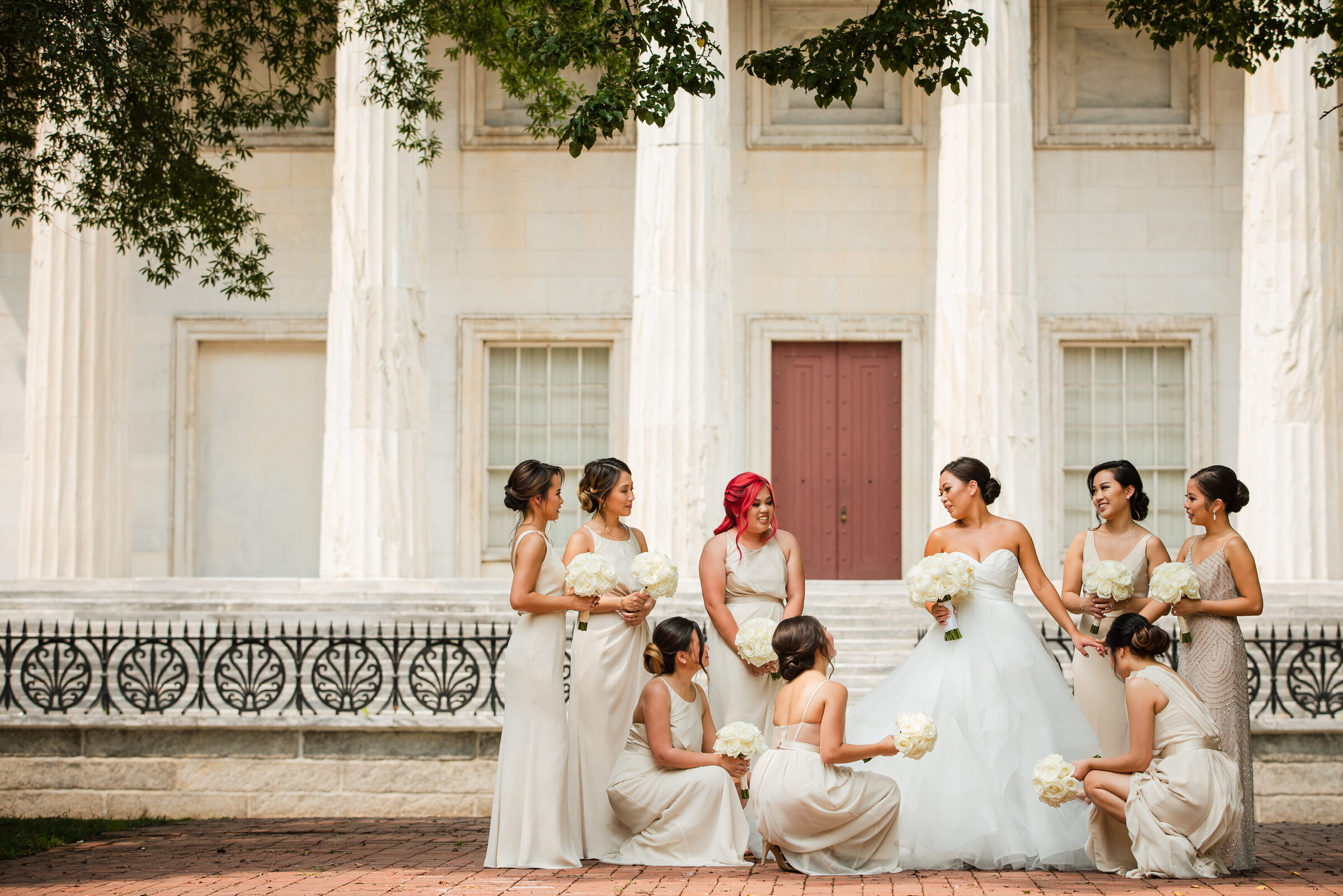 second-national-bank-wedding-bridesmaids-photo