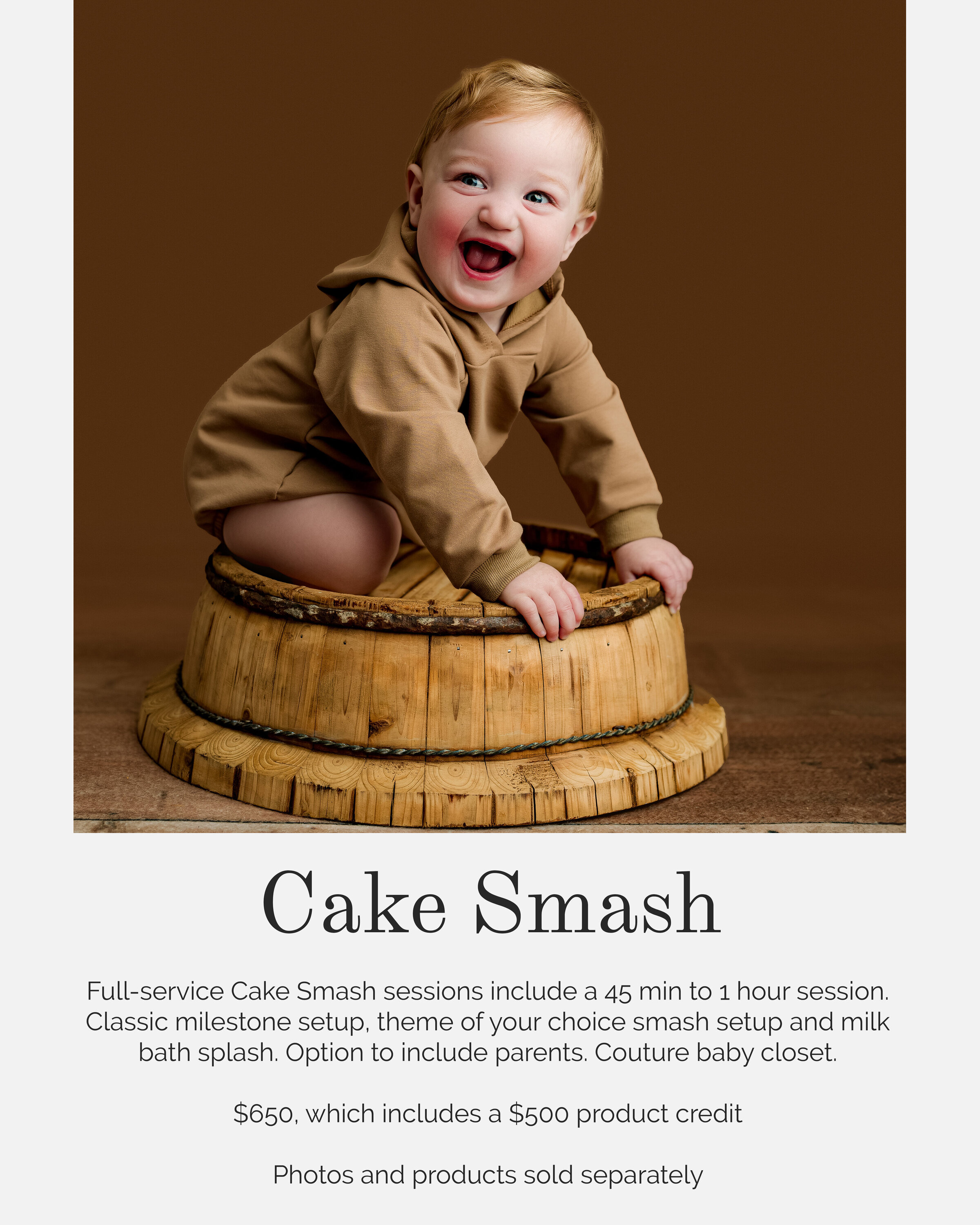 Cake Smash pricing