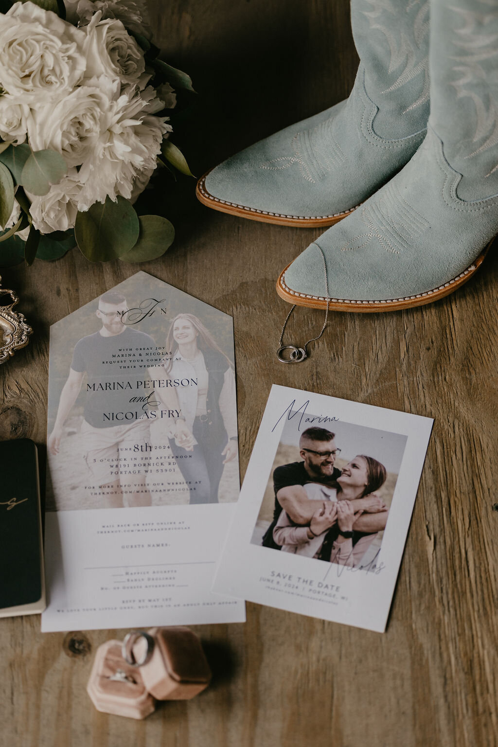 wedding flat lay details