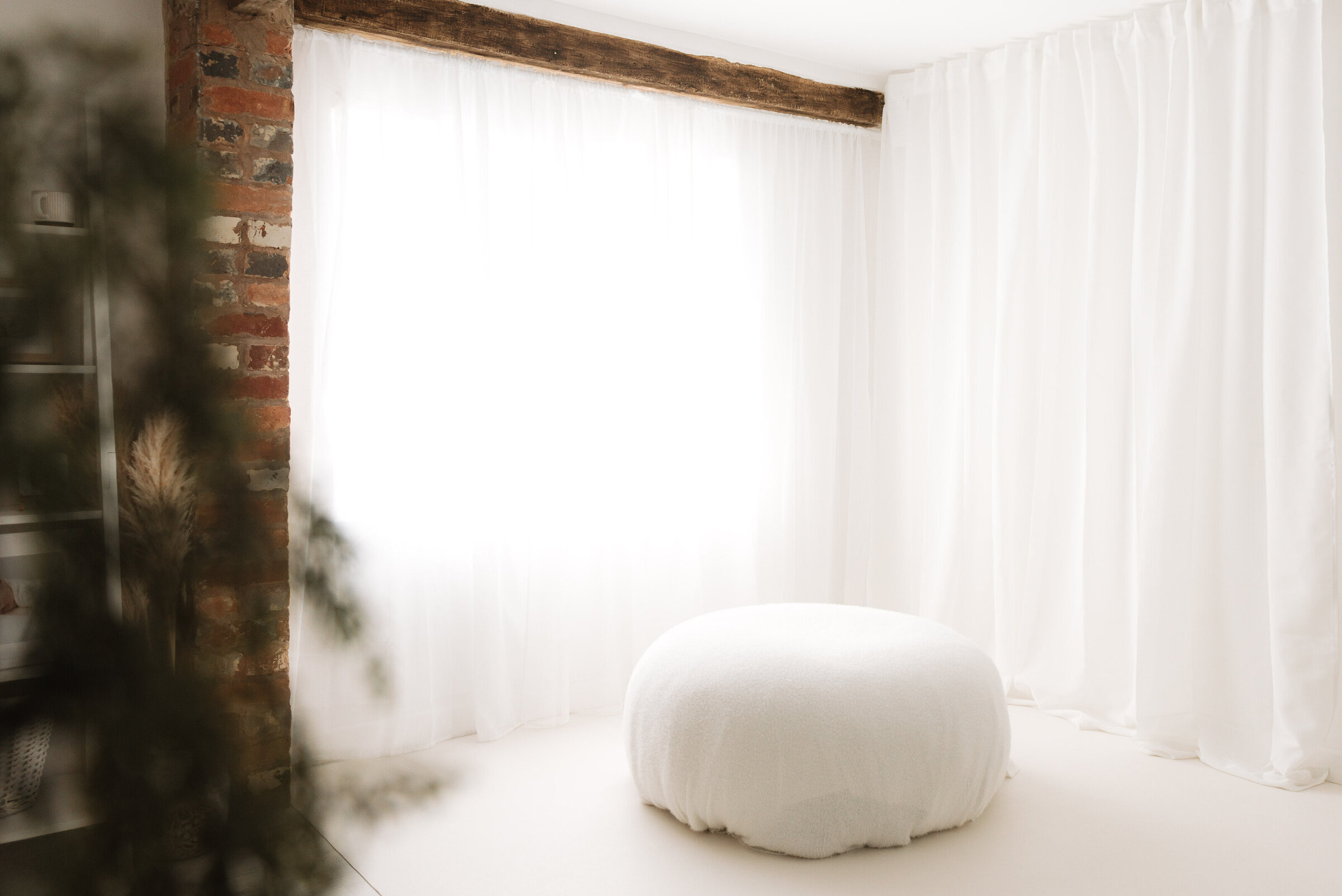 Photoshoot set up in Billingshurst newborn photography studio