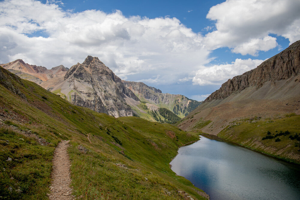 San Juan mountain elopement photographer at Blue Lakes Telluride Colorado