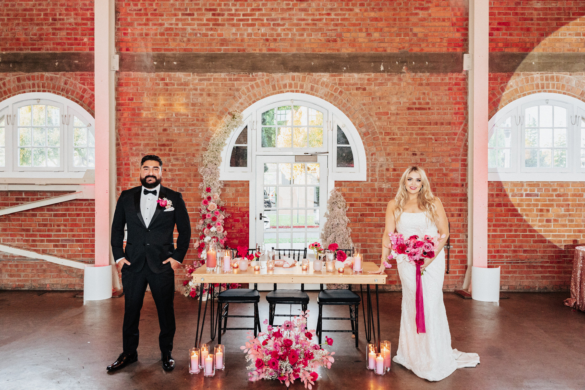 SoCal Standard - San Diego Wedding Photographer - Modern Pink Wedding at The Brick - Alli + Frankie-394