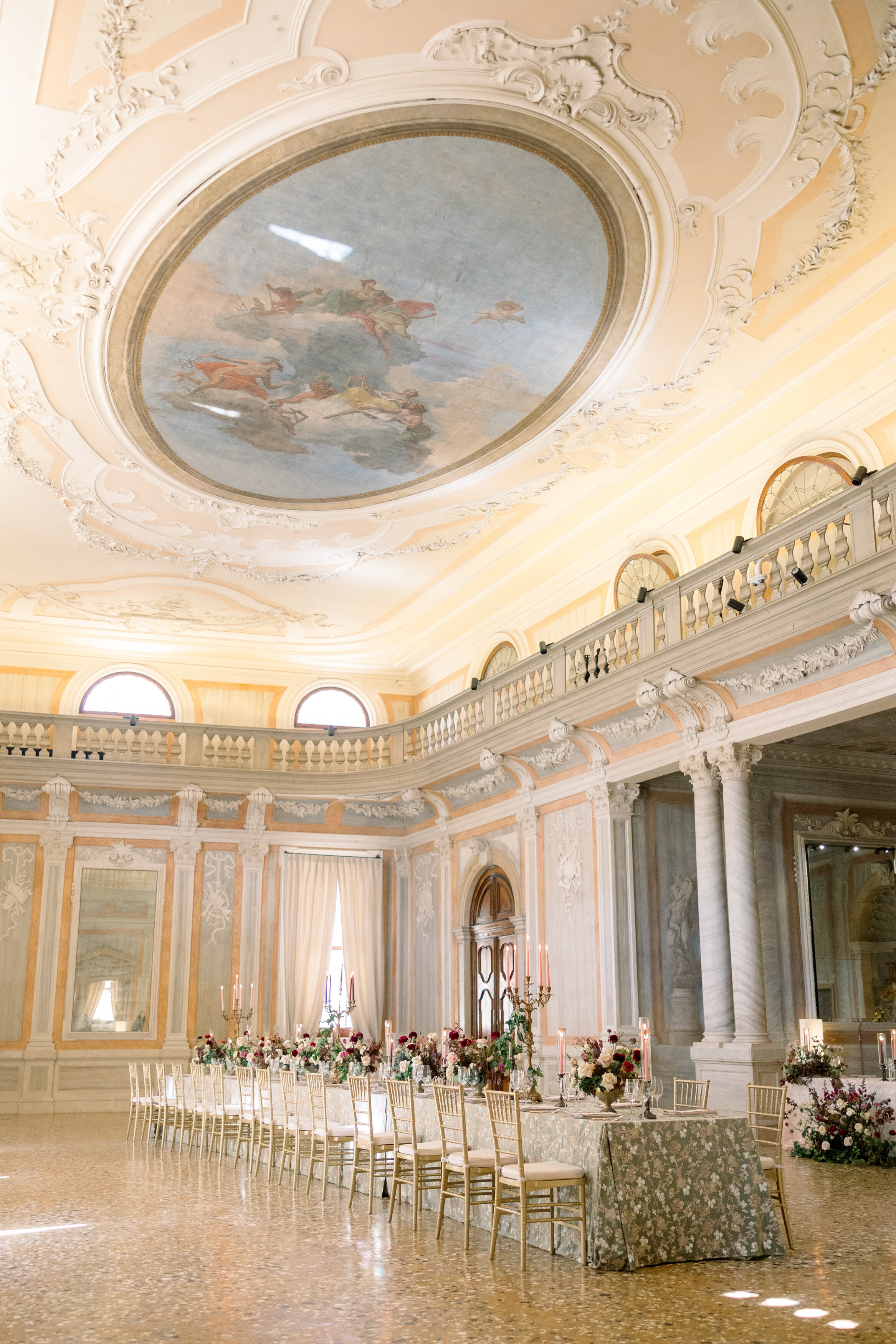 Wedding and Elopement Photographer, wide angle shot of old reception hall