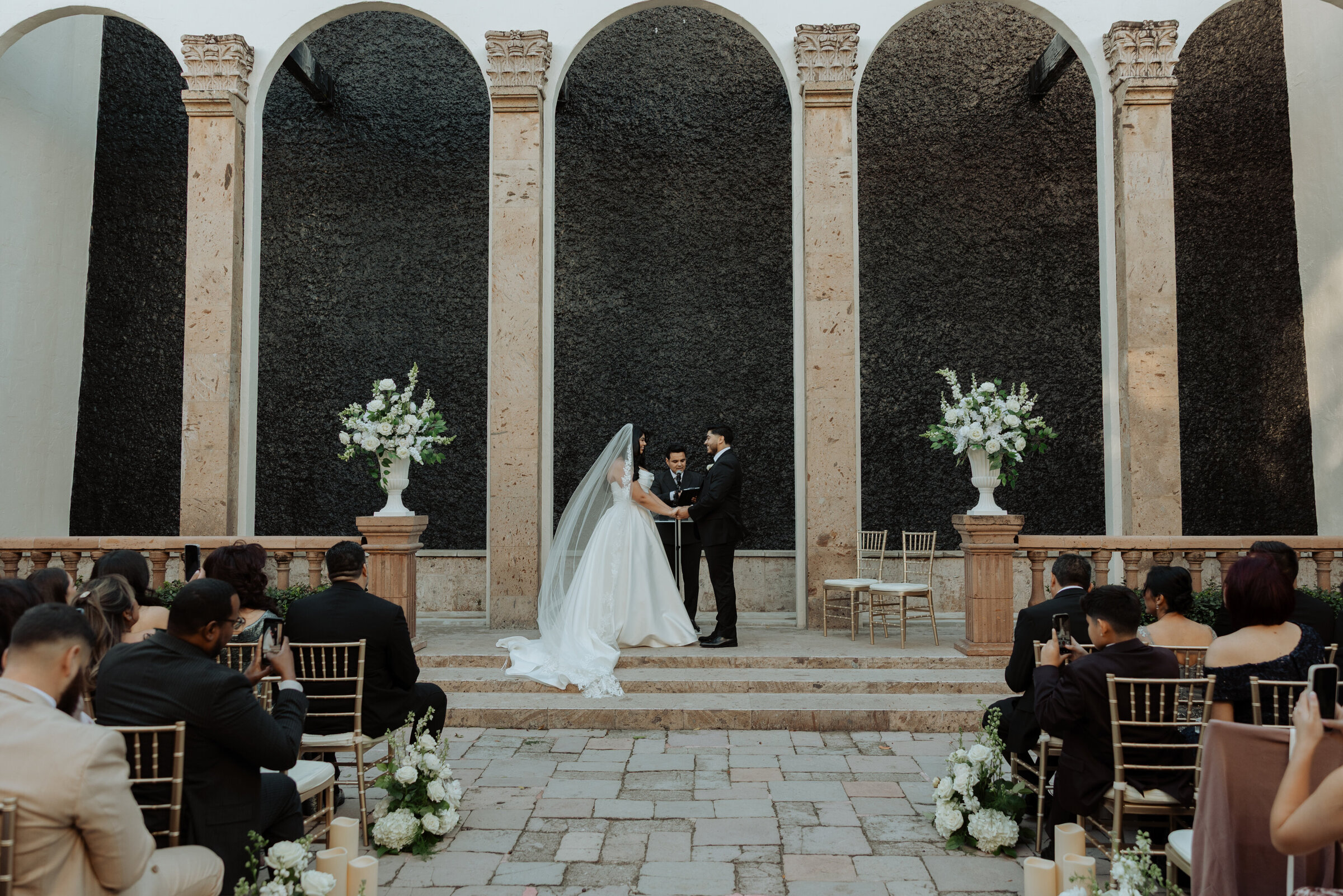 Houston wedding vendor photographer Bell Tower Wedding