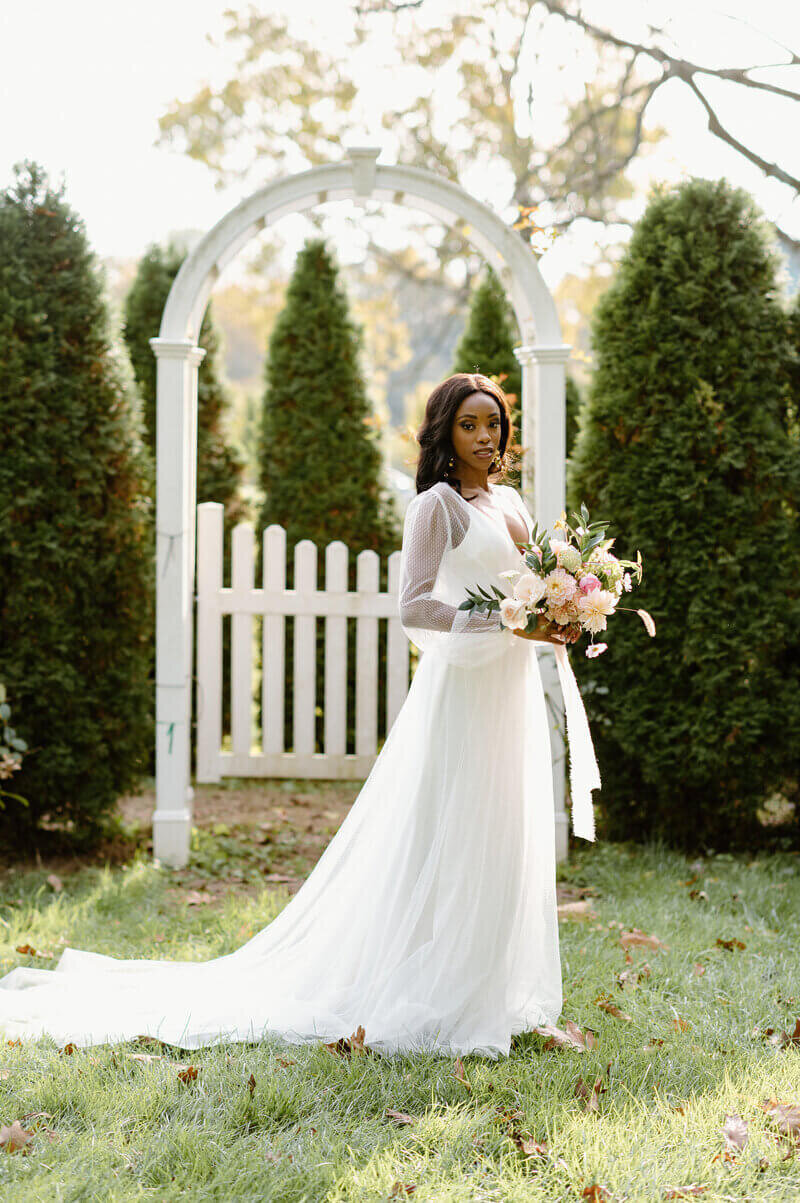 bride holding bouquet taken by wedding photographers lexington ky