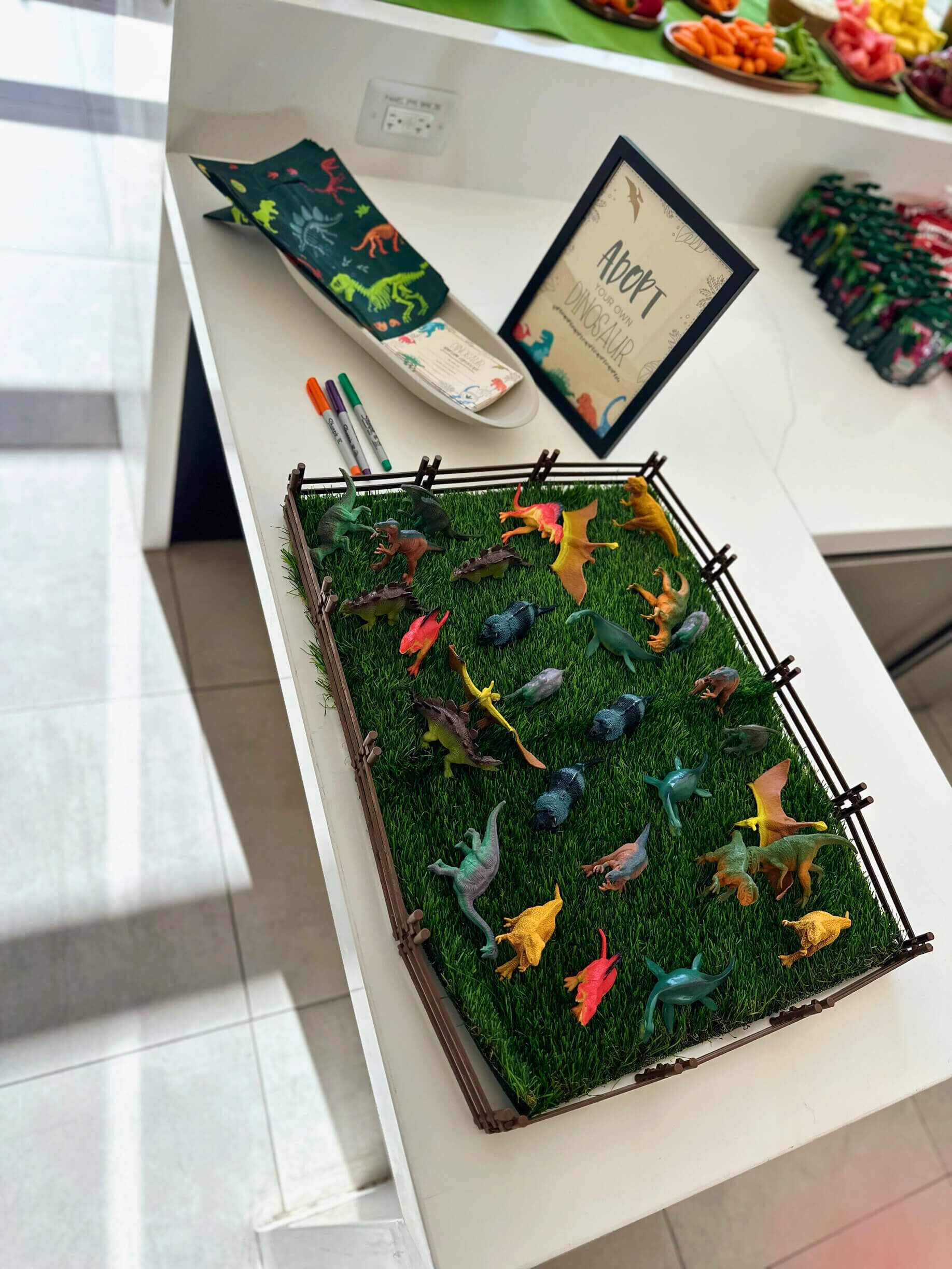 Dino themed birthday party