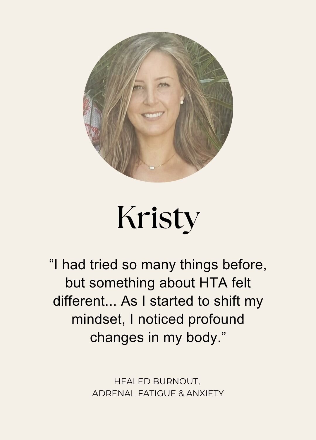 Kristy Testimonial
