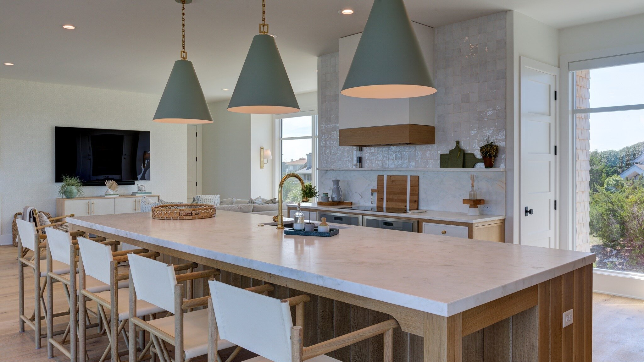 Custom designed kitchen in Figure 8, NC. 