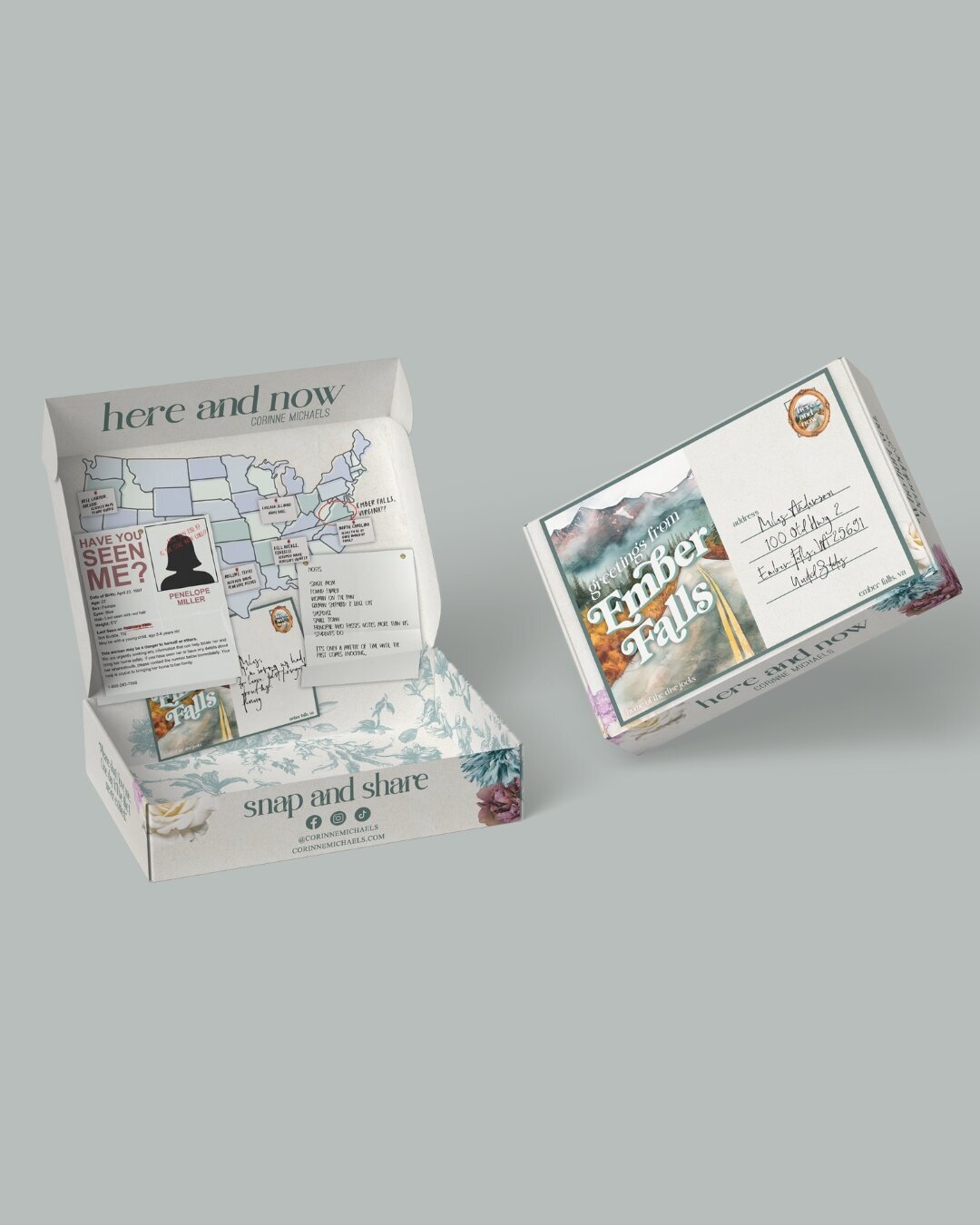 Here and Now PR Box Mockups