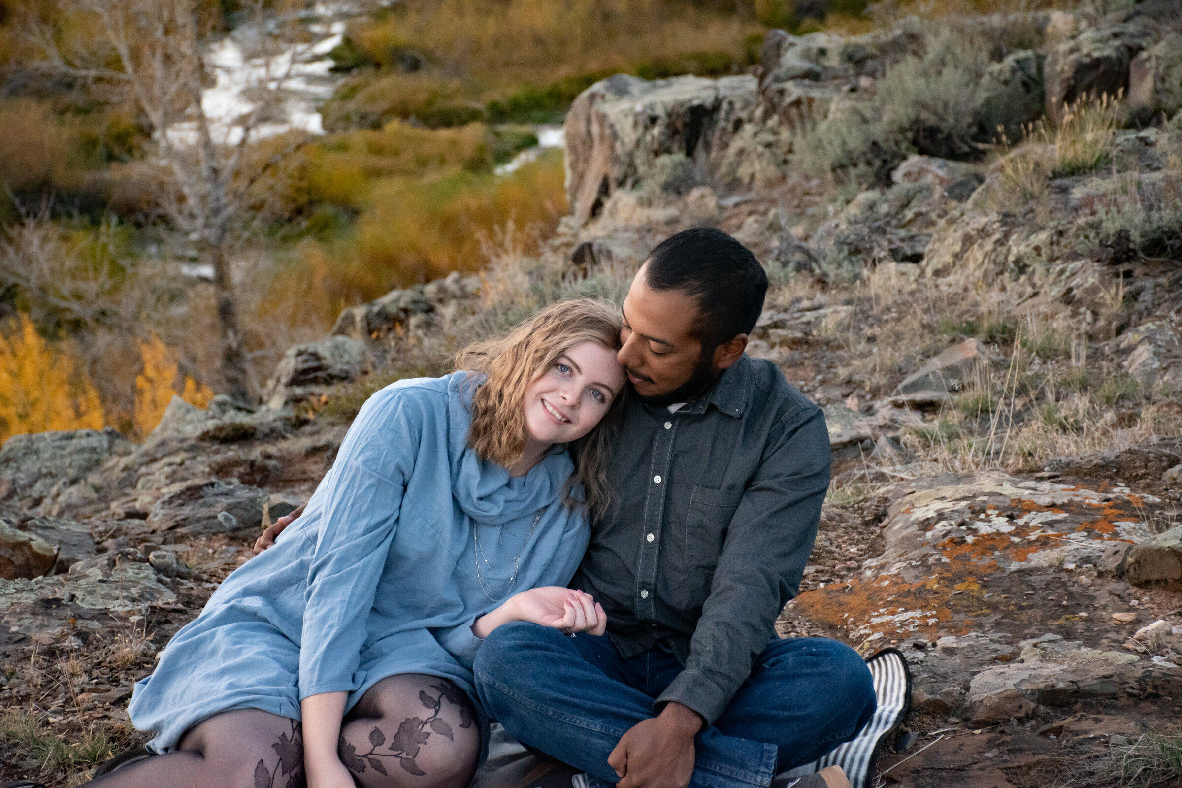 Autumn engagement photo session Crested Butte Colorado
