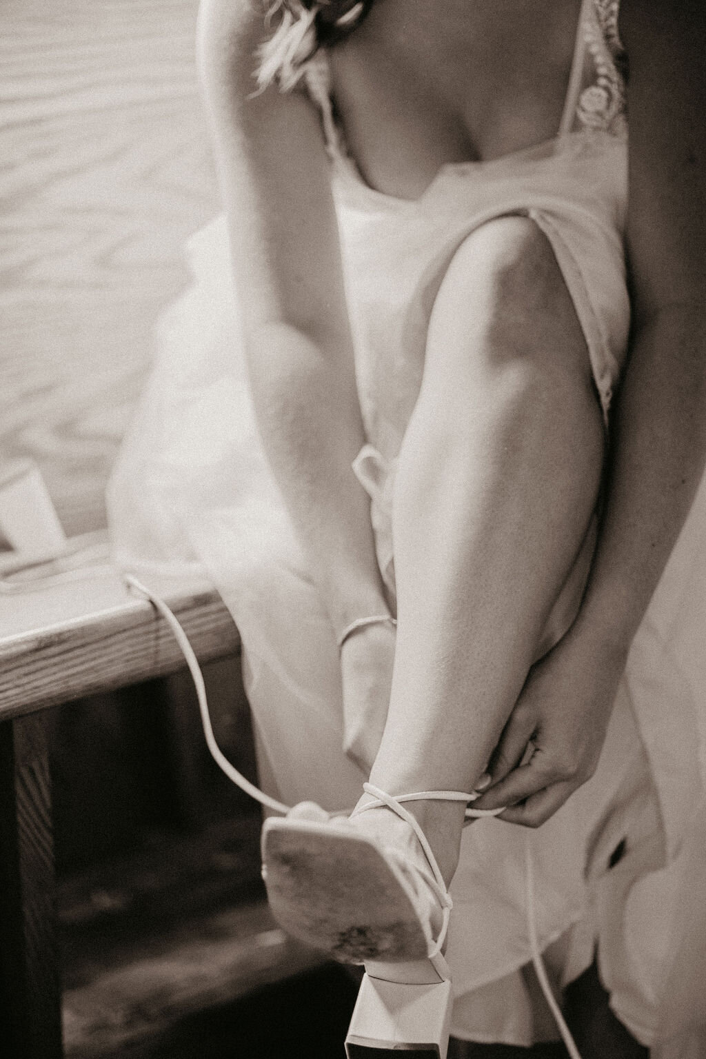 bride getting ready  photo