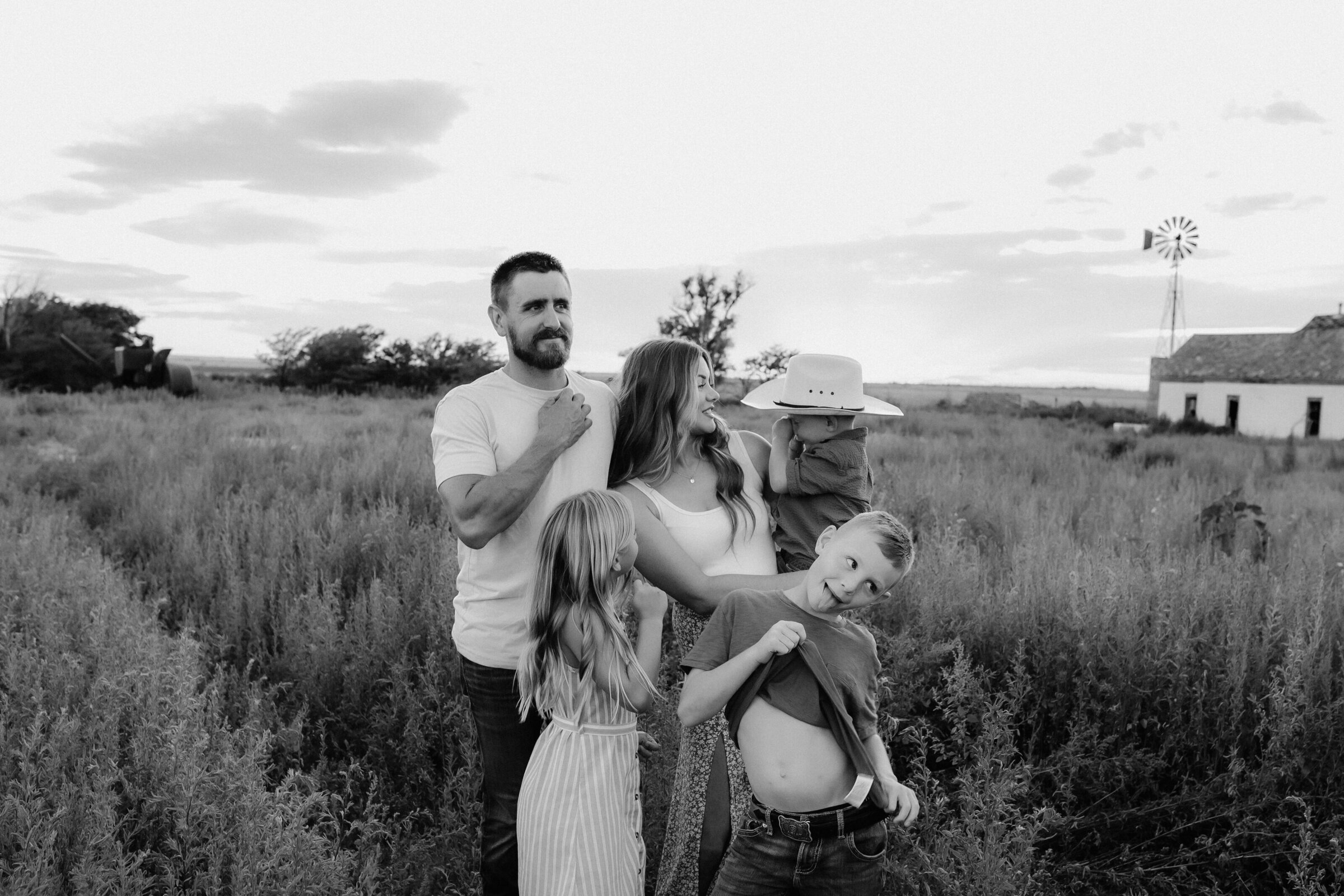 rural-farm-windmill-family