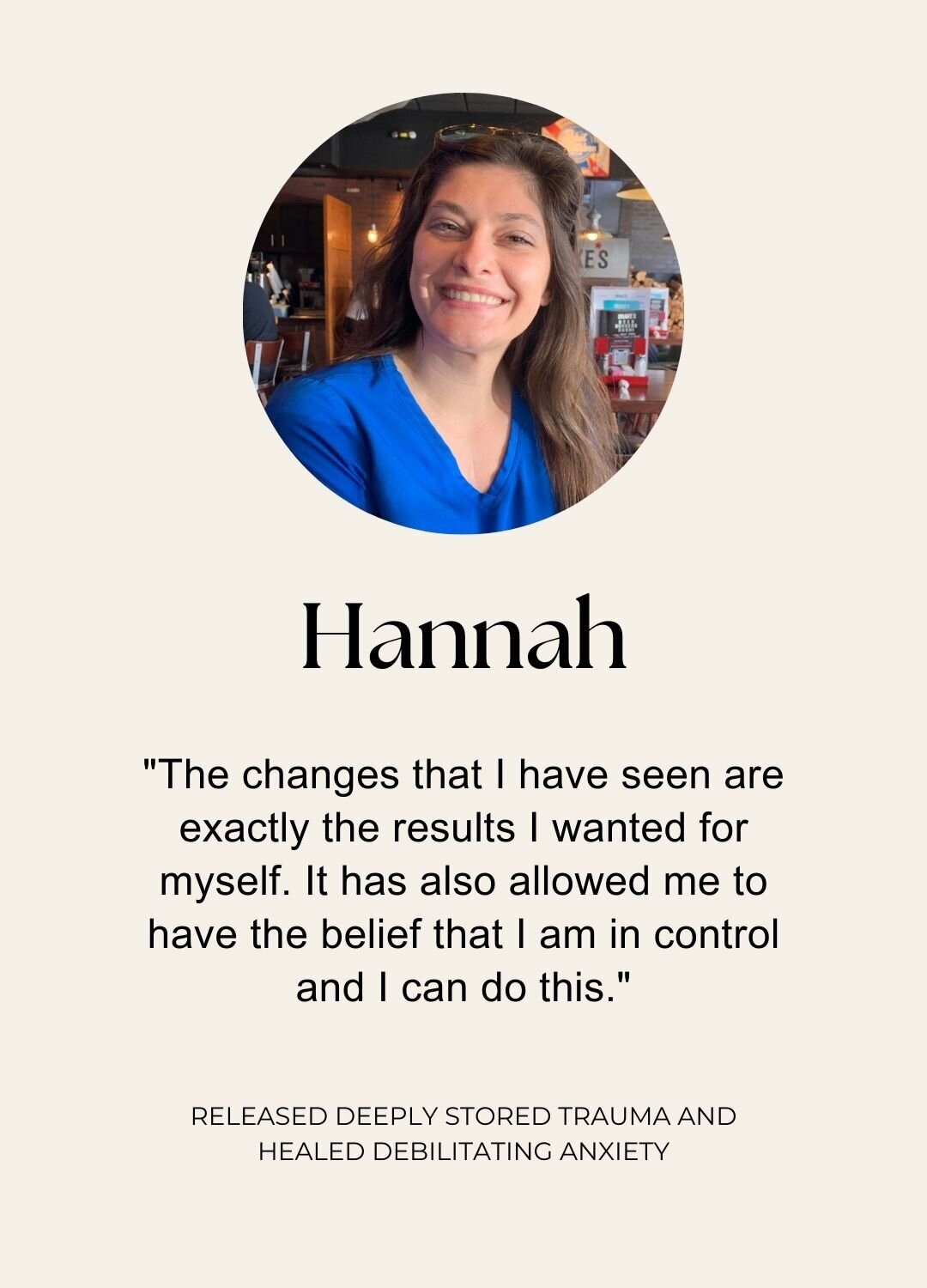 Hannah Testimonial