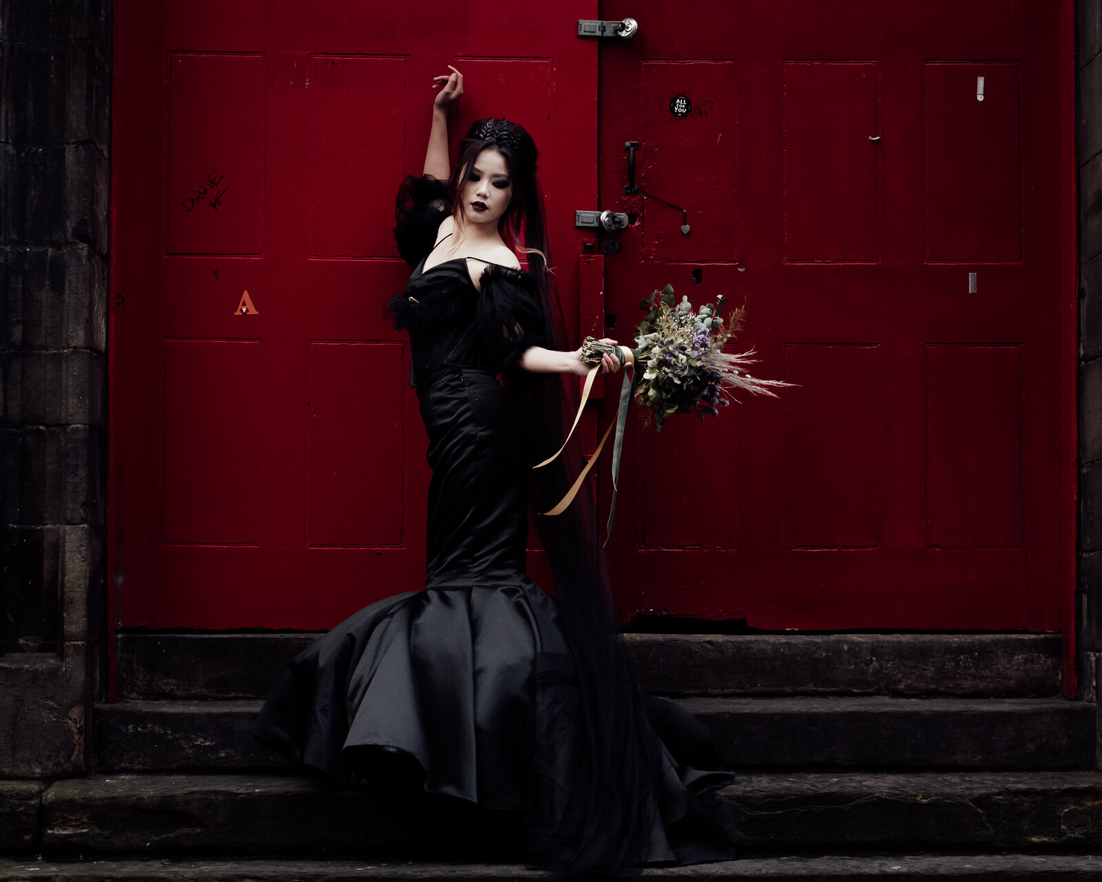 Gothic bride | Black dress