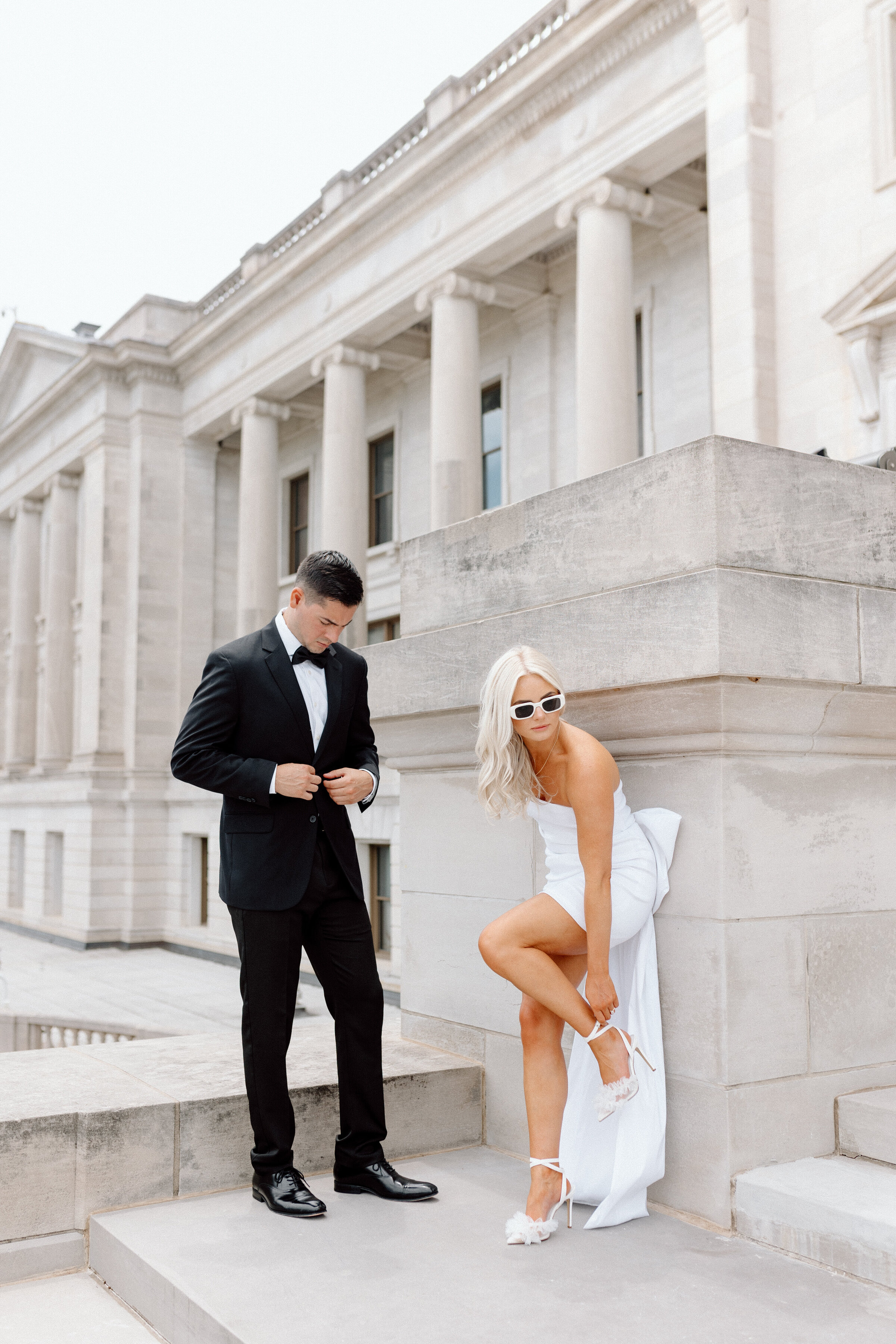Black-Tie-Prada-Engagement