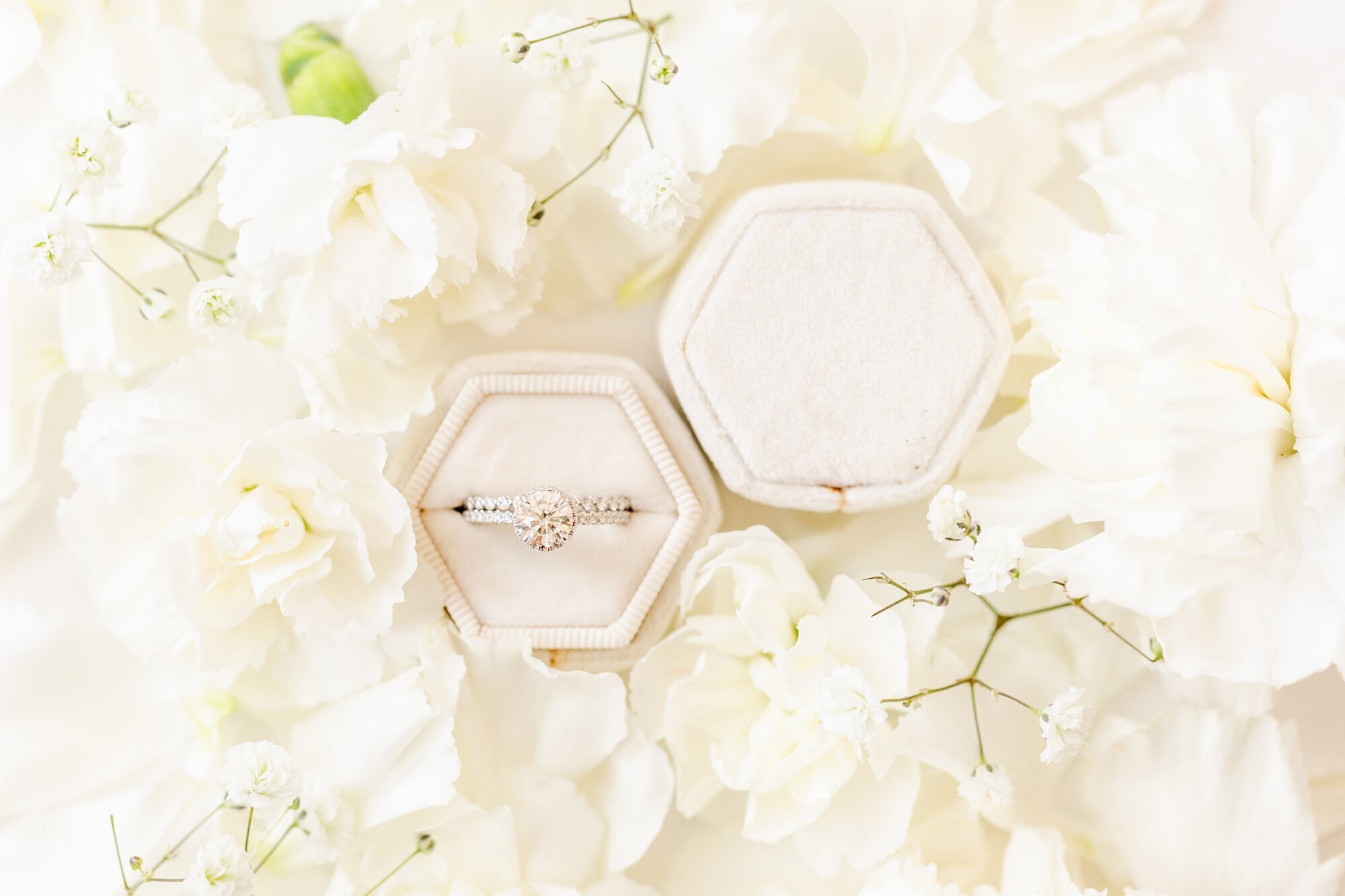 detail ring photo with flowers, by wedding photographer minneapolis mn
