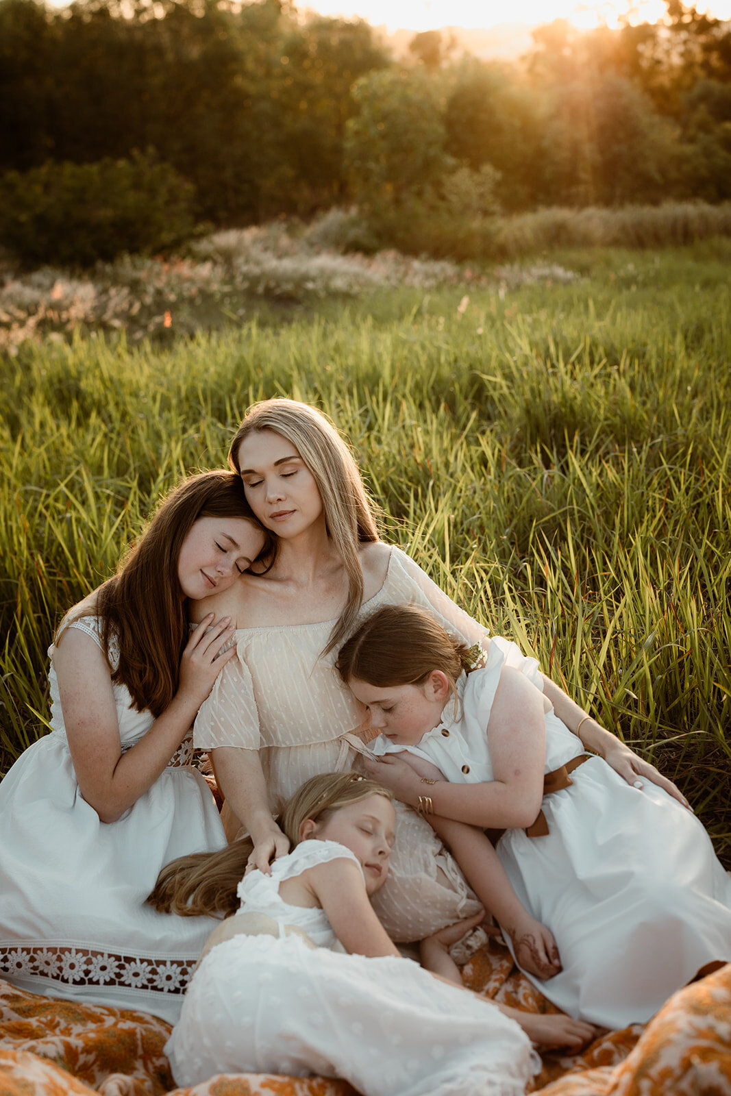 family cuddles for family photos, special and authentic moments captured with the best photographer near me