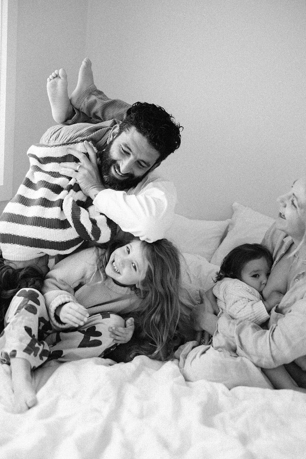 in home family photos, candid unposed