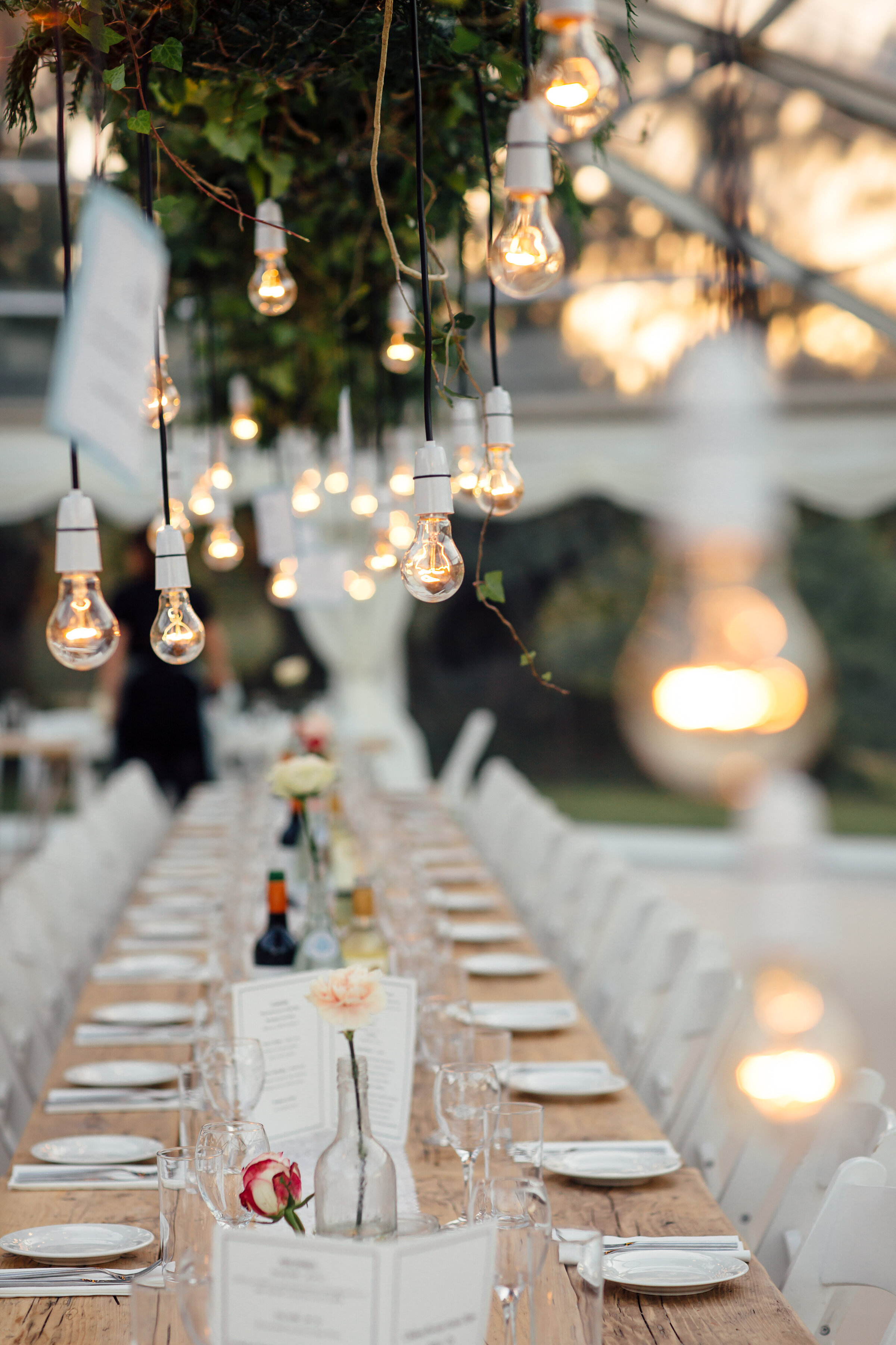 Table Set up Wedding Photography