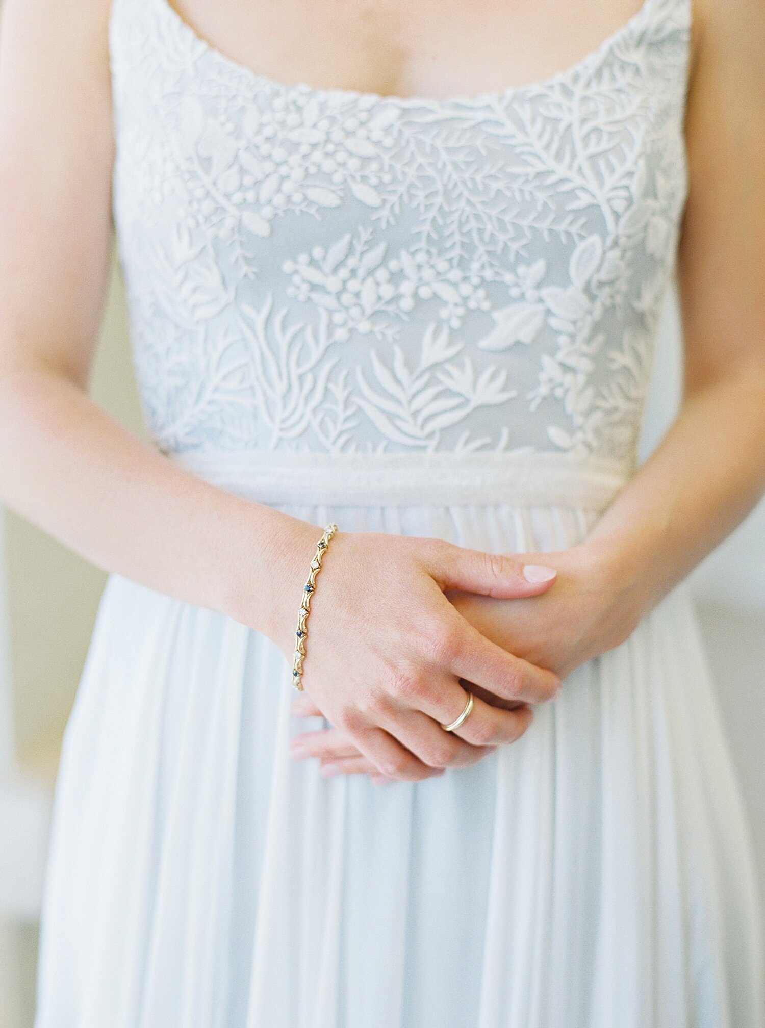 heirloom bridal bracelet with Sapphire's