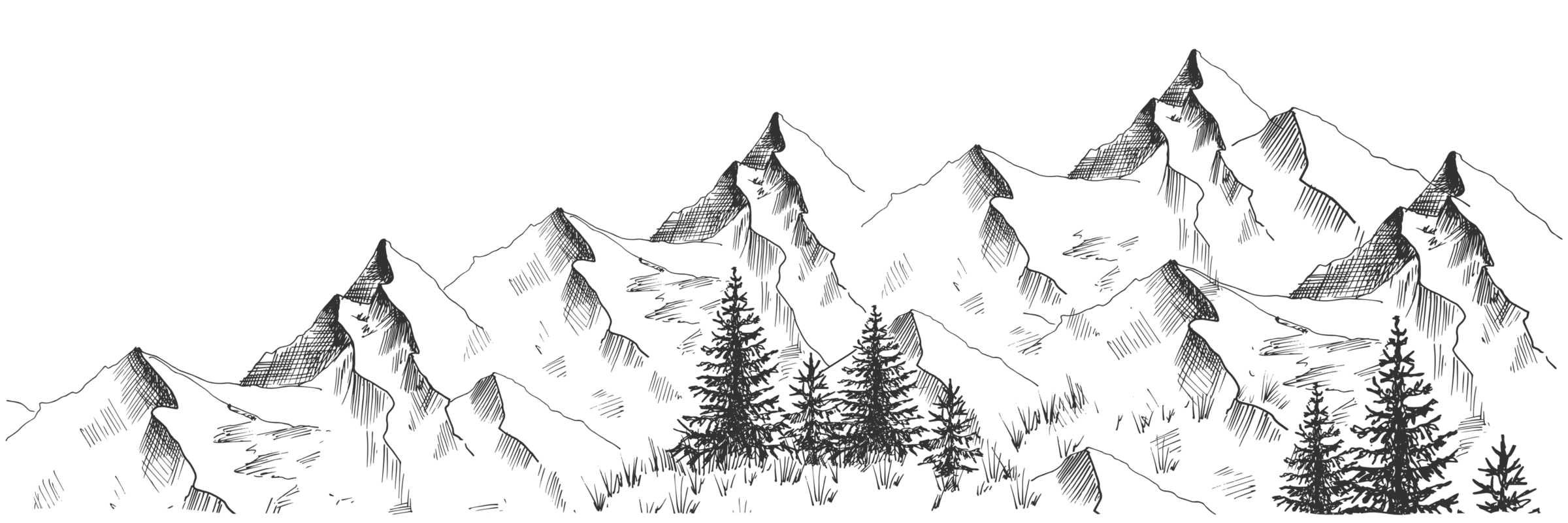 illustration of mountains