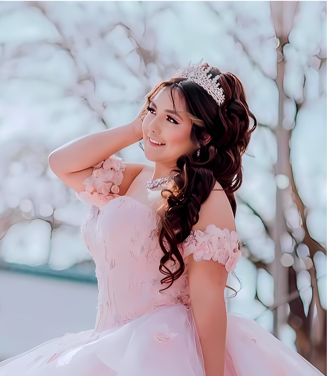 AlbuquerqueQuinceanerahair #NMbridalhairstylist#Albuquerqueweddinghair# AlbuquerqueBridalhair (2)