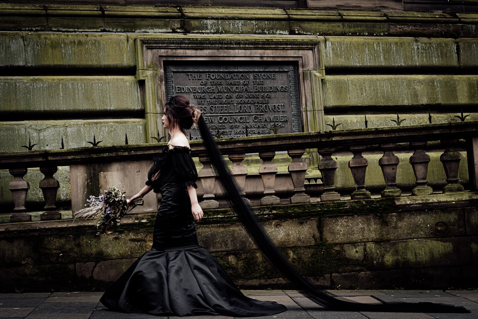Gothic bride | Black dress