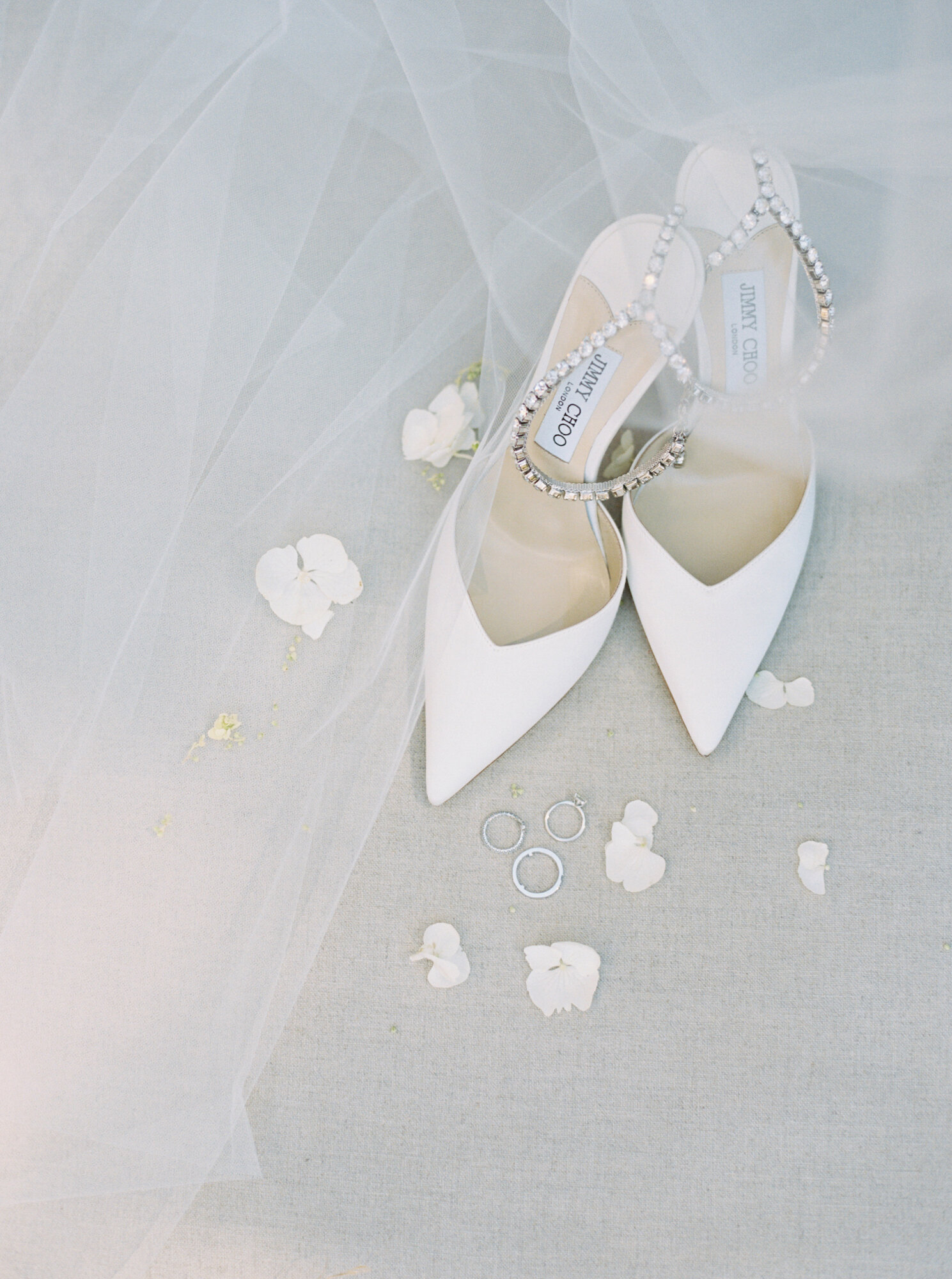white pointy toe jimmy choo bridal heels
