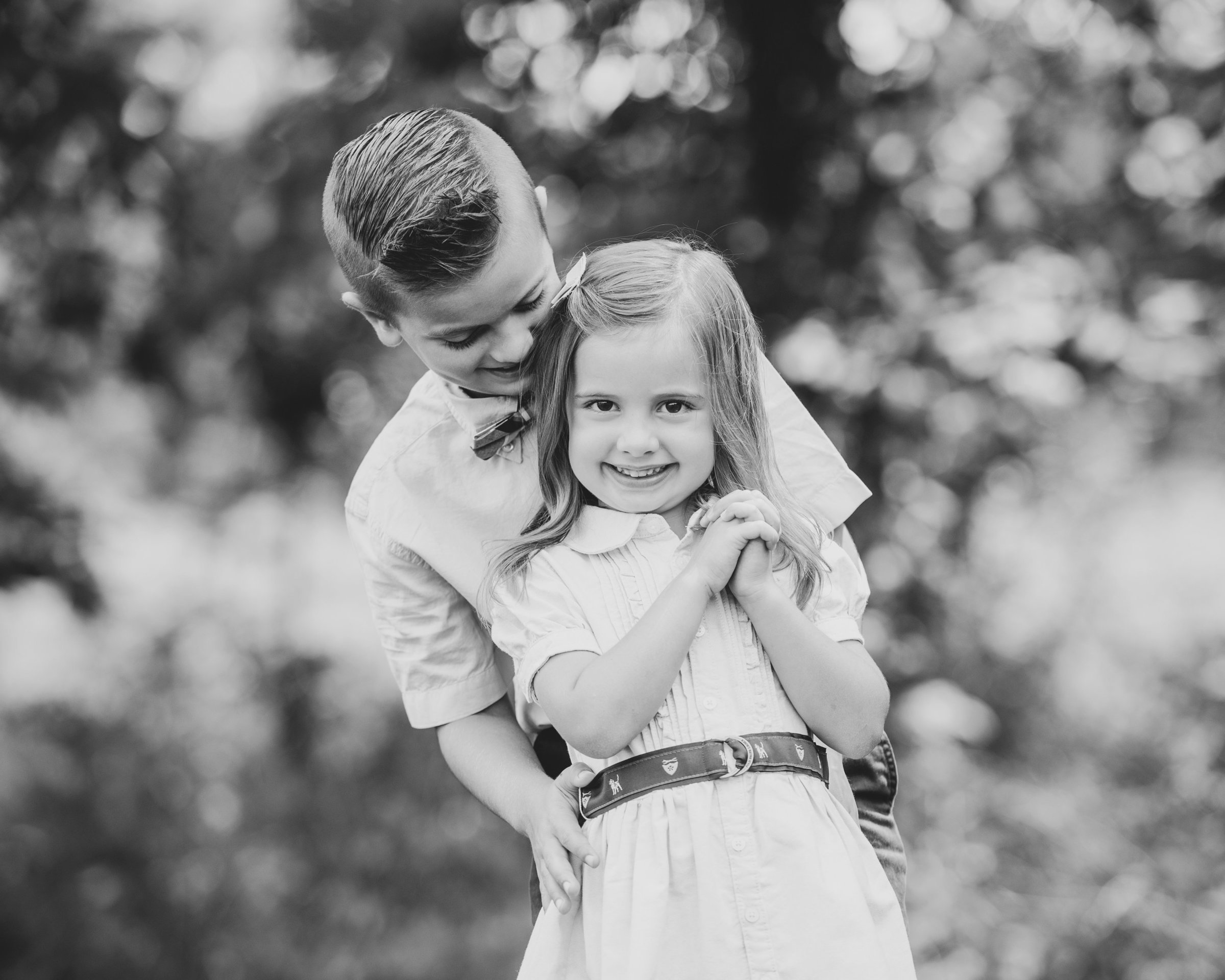 brother and sister family session powell ohio