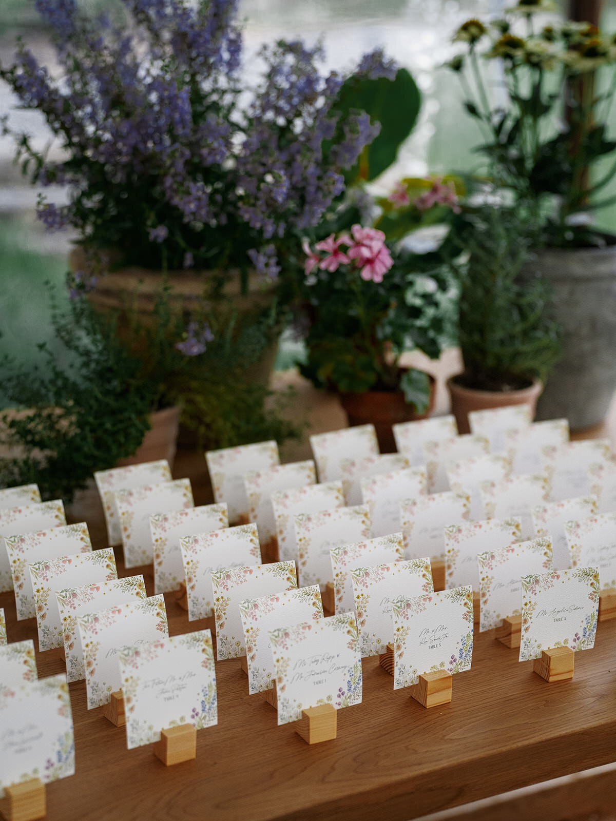 Hudson-Valley-Wedding-Planner-Glynwood-Farm-Wedding-place-card-table-with-plants-03